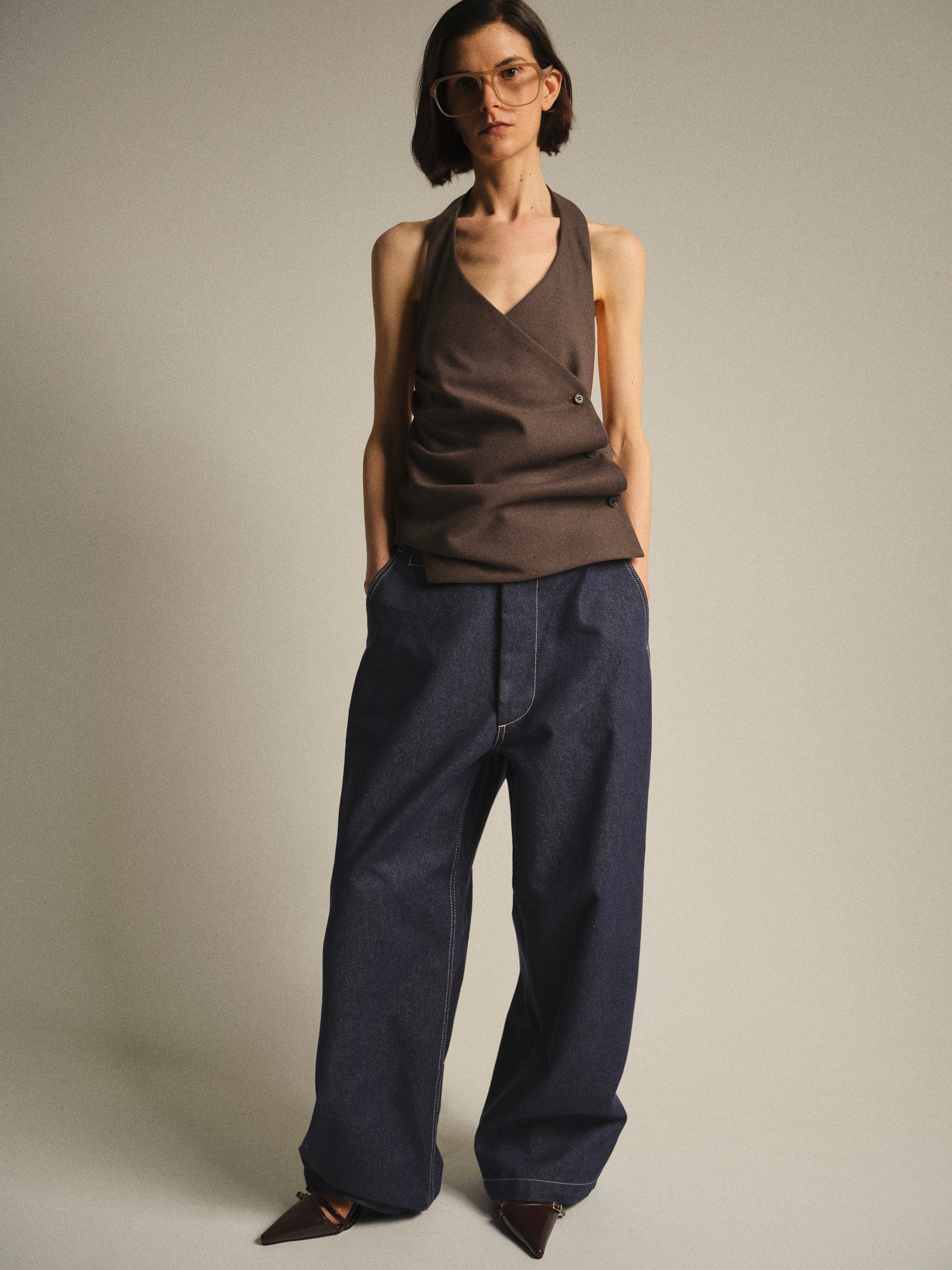Loose Baggy Jeans, Indigo - Image 4