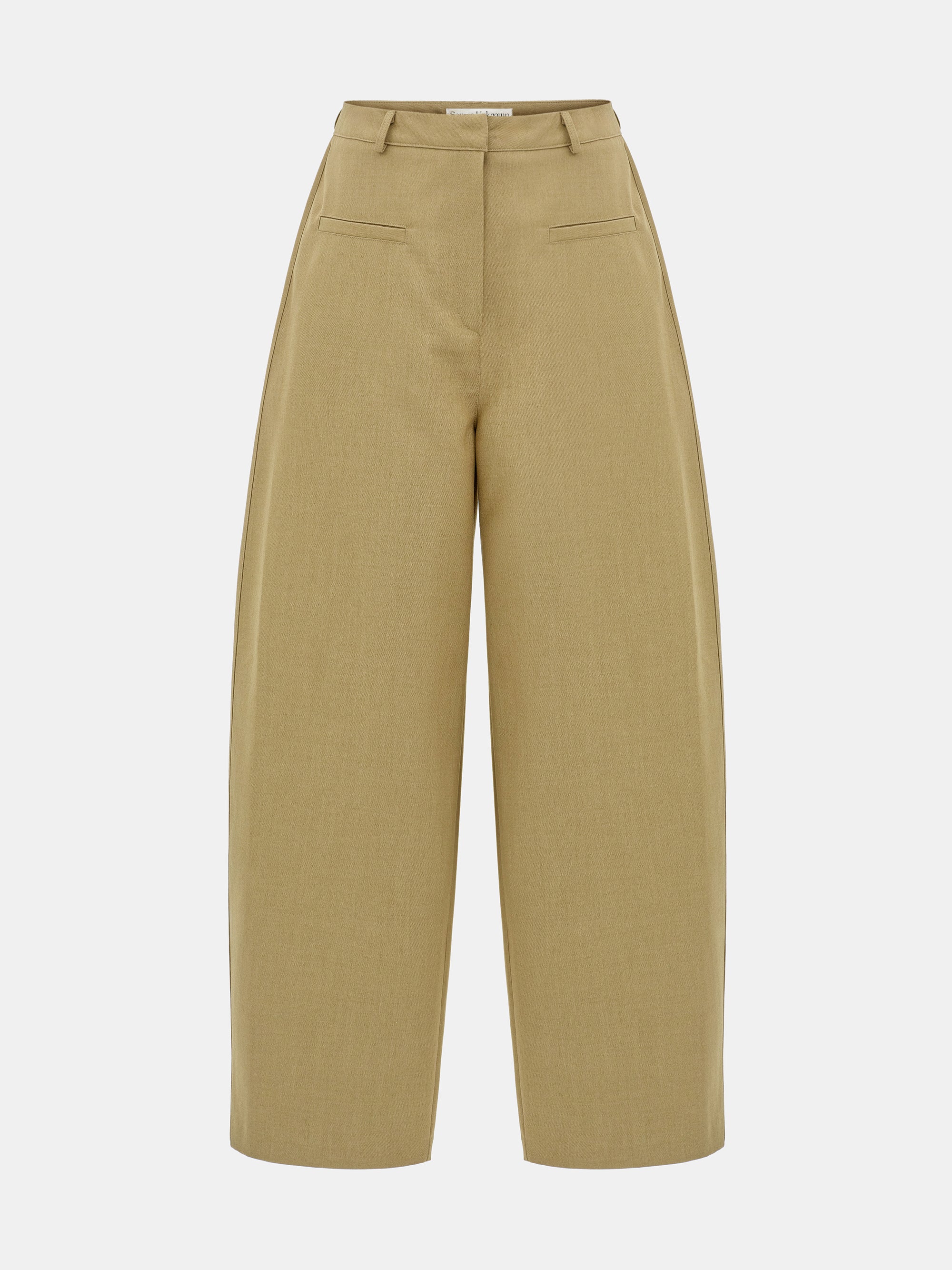 Mesa Front Welt Pocket Trousers, Beige - Image 5
