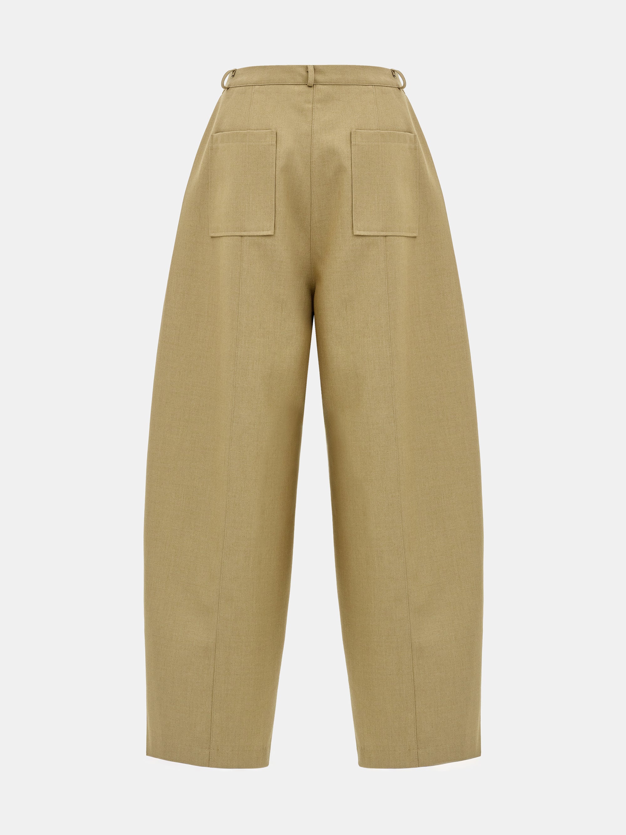 Mesa Front Welt Pocket Trousers, Beige - Image 6