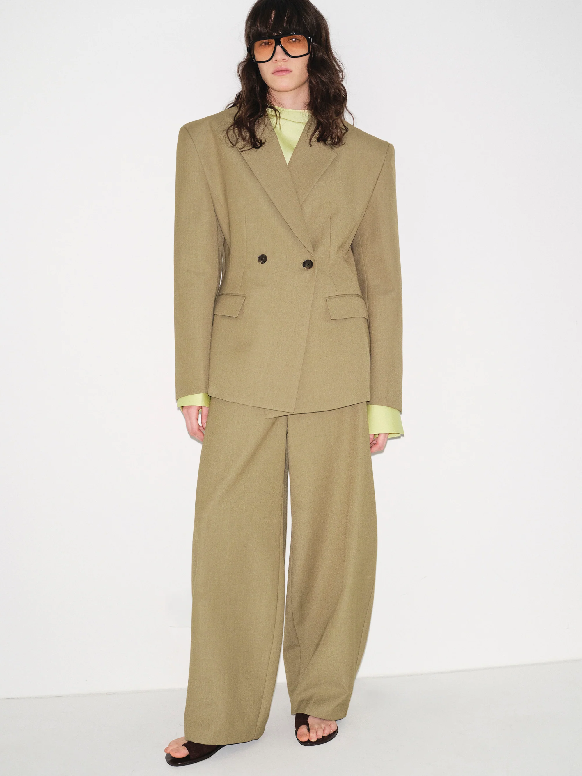 Mesa Tapered Blazer, Beige
