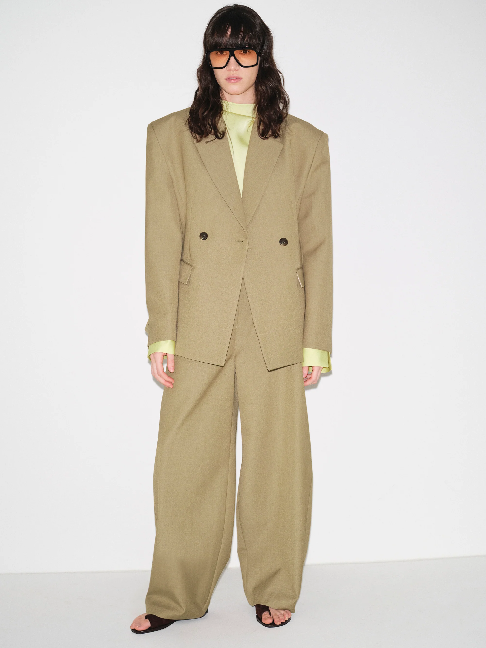 Mesa Tapered Blazer, Beige - Image 2