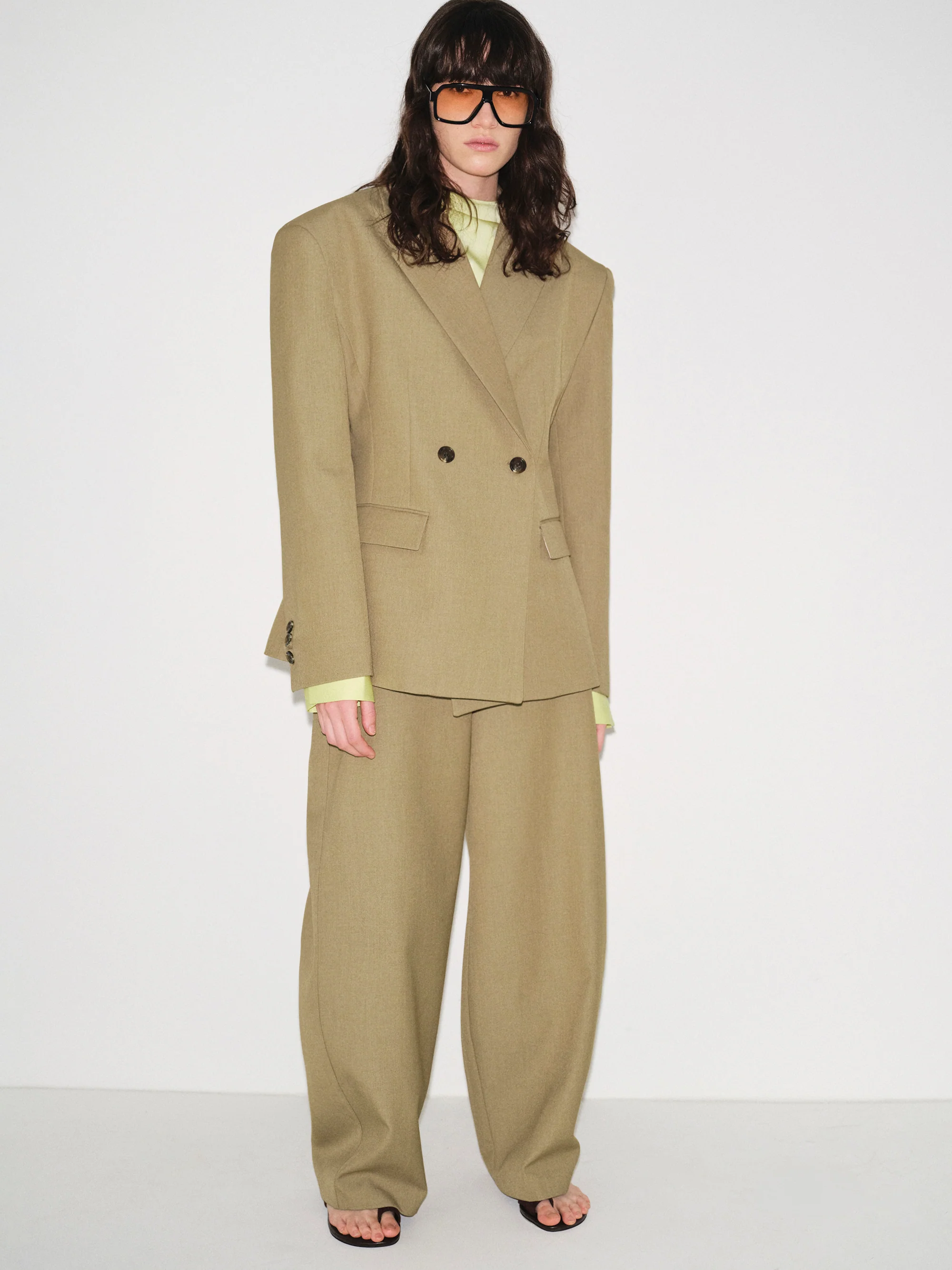Mesa Tapered Blazer, Beige - Image 4