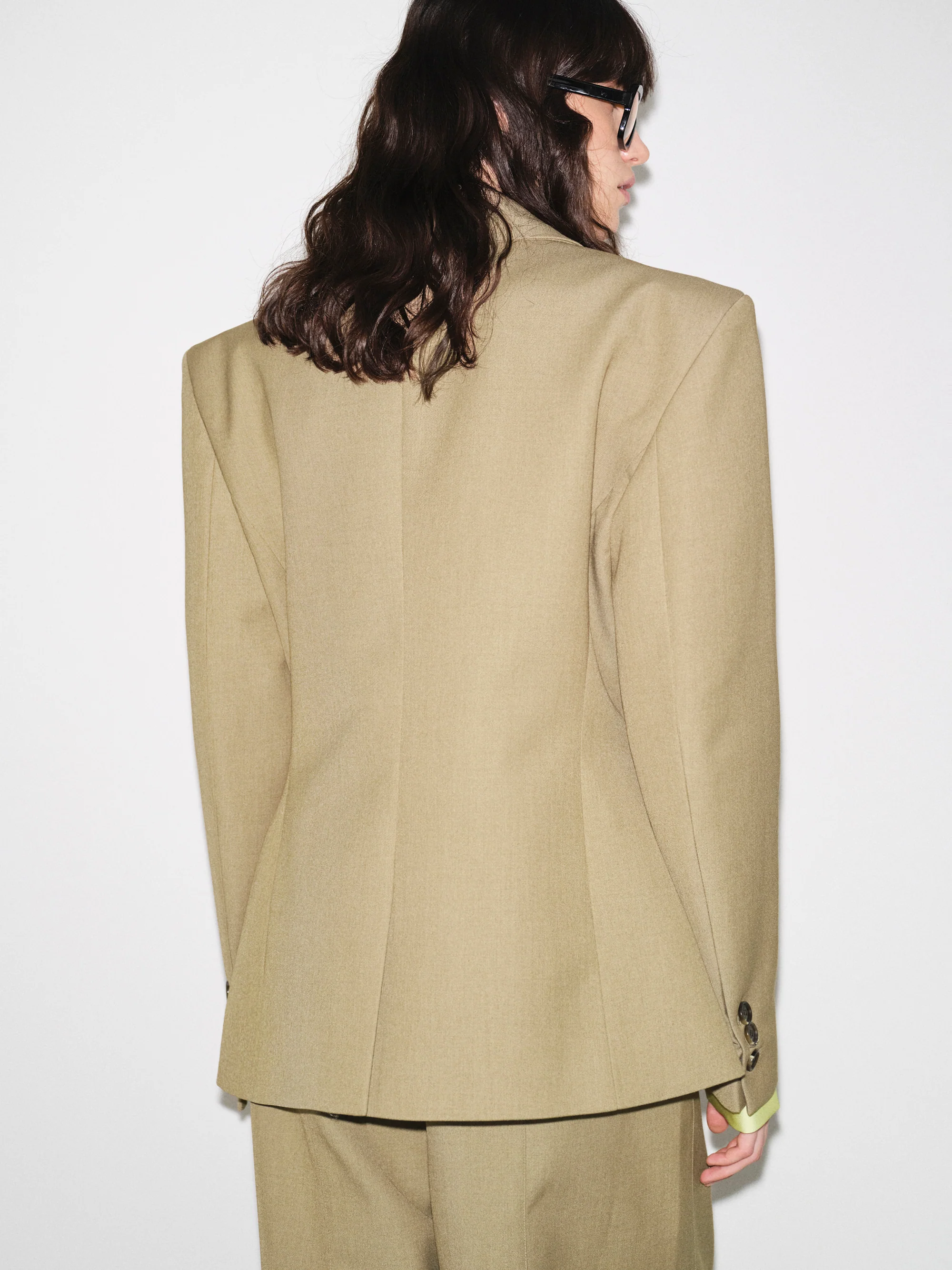 Mesa Tapered Blazer, Beige - Image 5