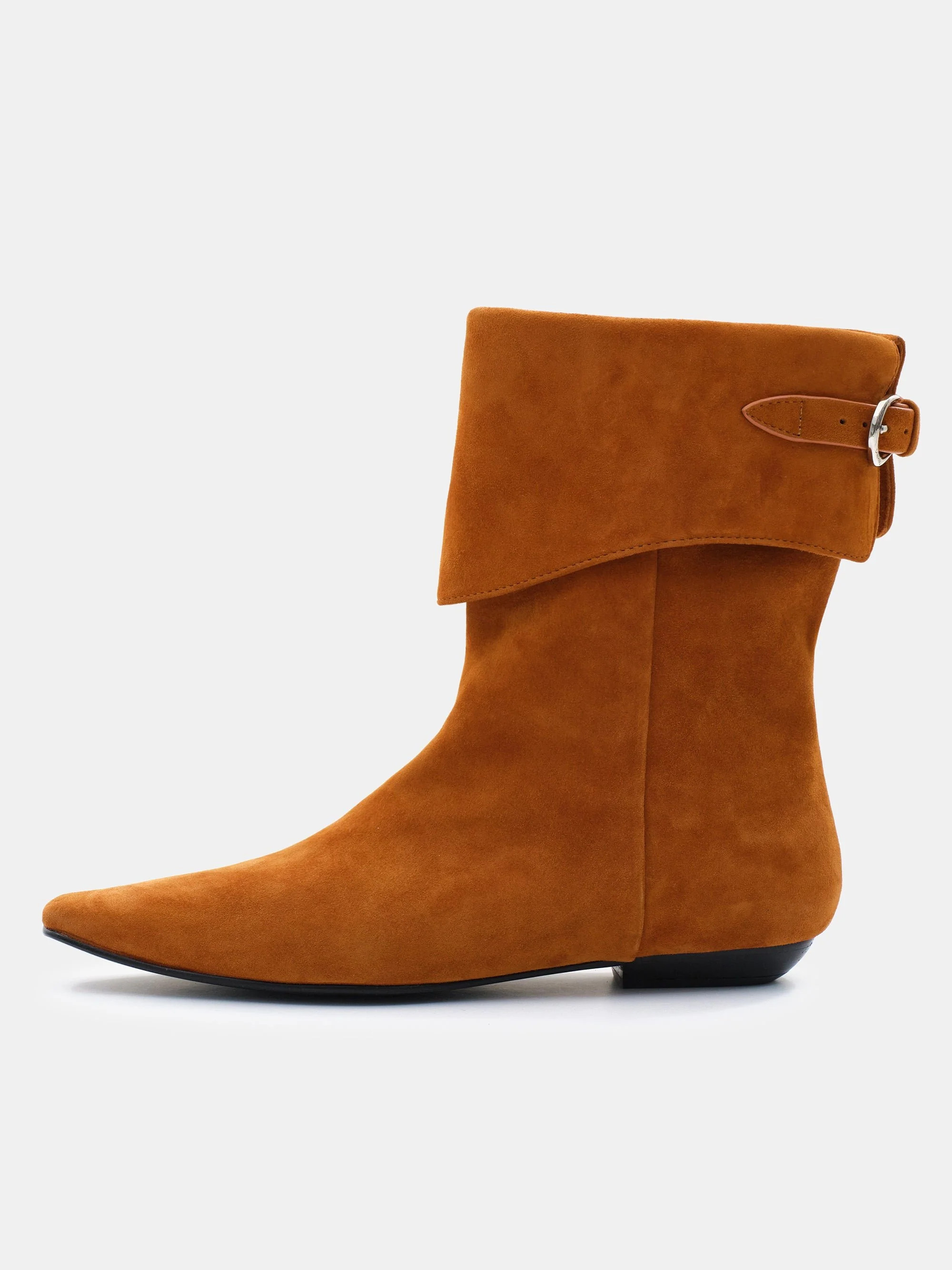 Midcalf Suede Boots, Reddish Brown