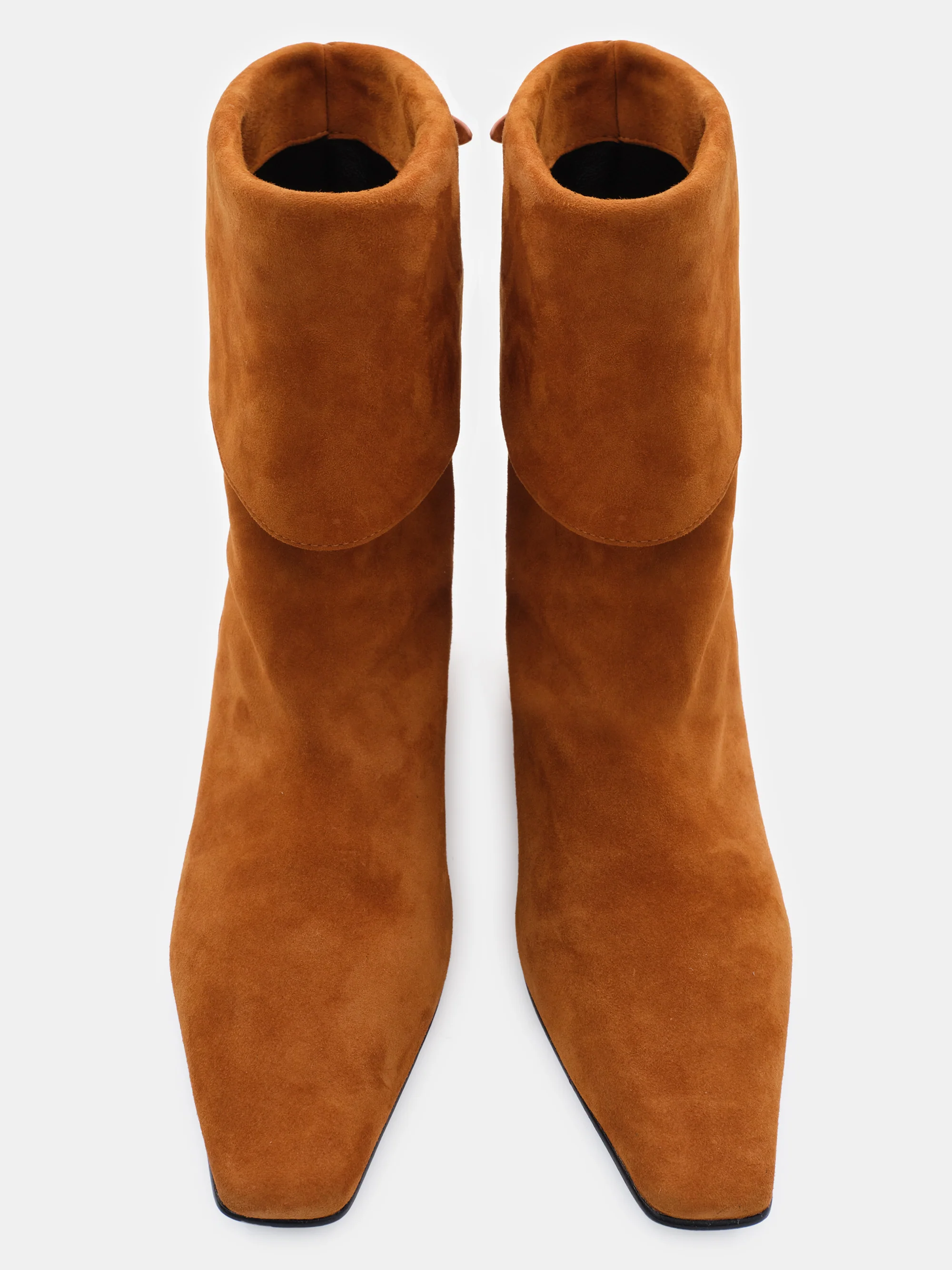 Midcalf Suede Boots, Reddish Brown - Image 2