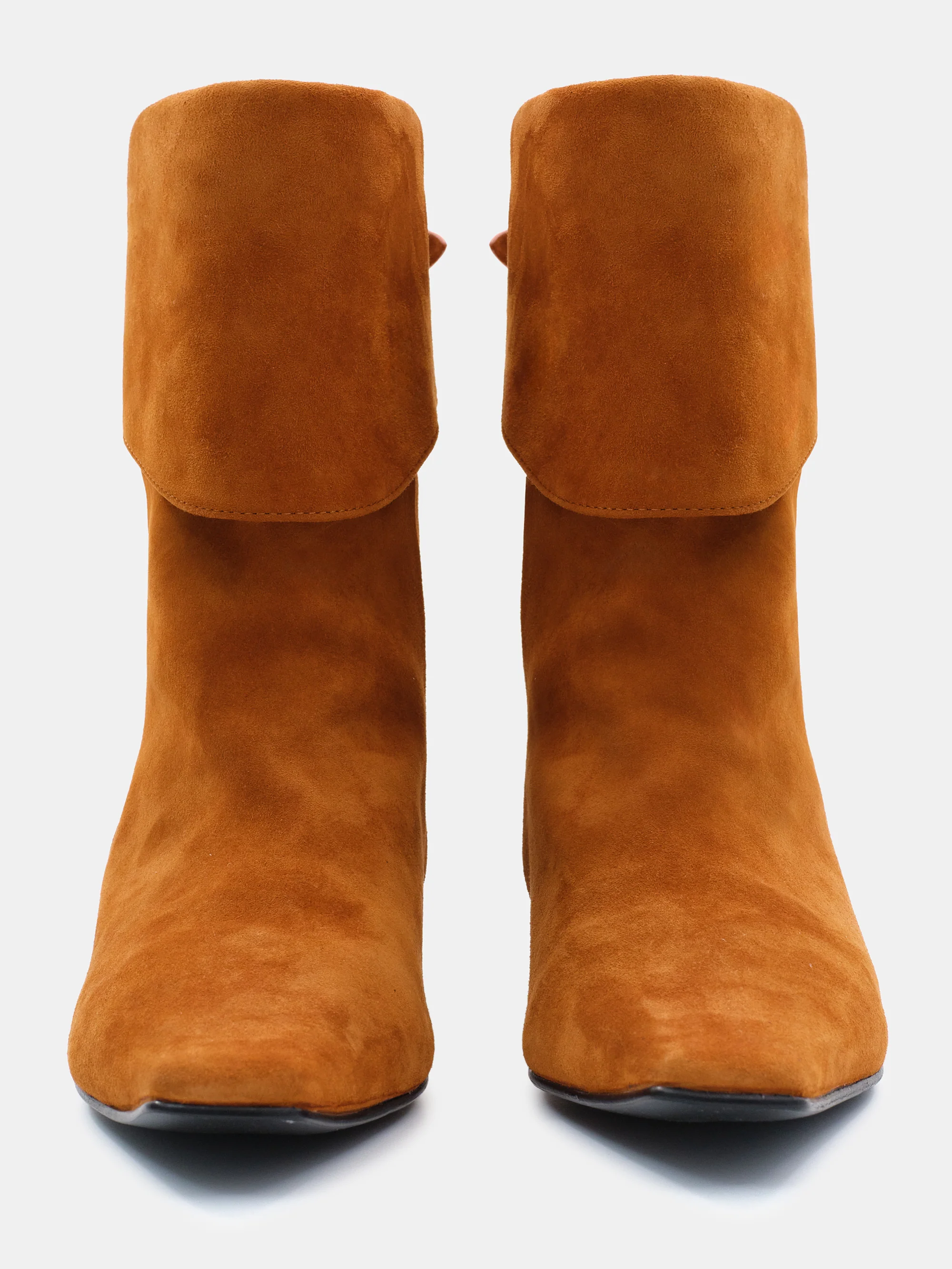 Midcalf Suede Boots, Reddish Brown - Image 4