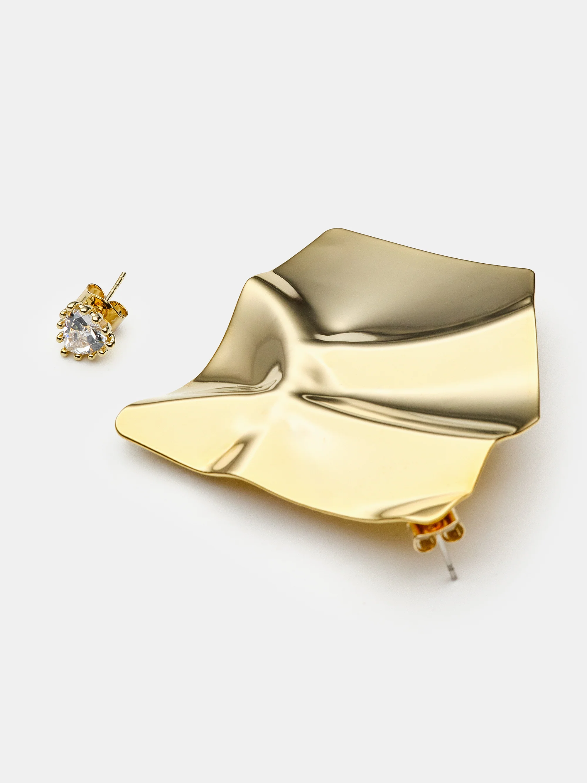 Mismatch Earrings, Gold
