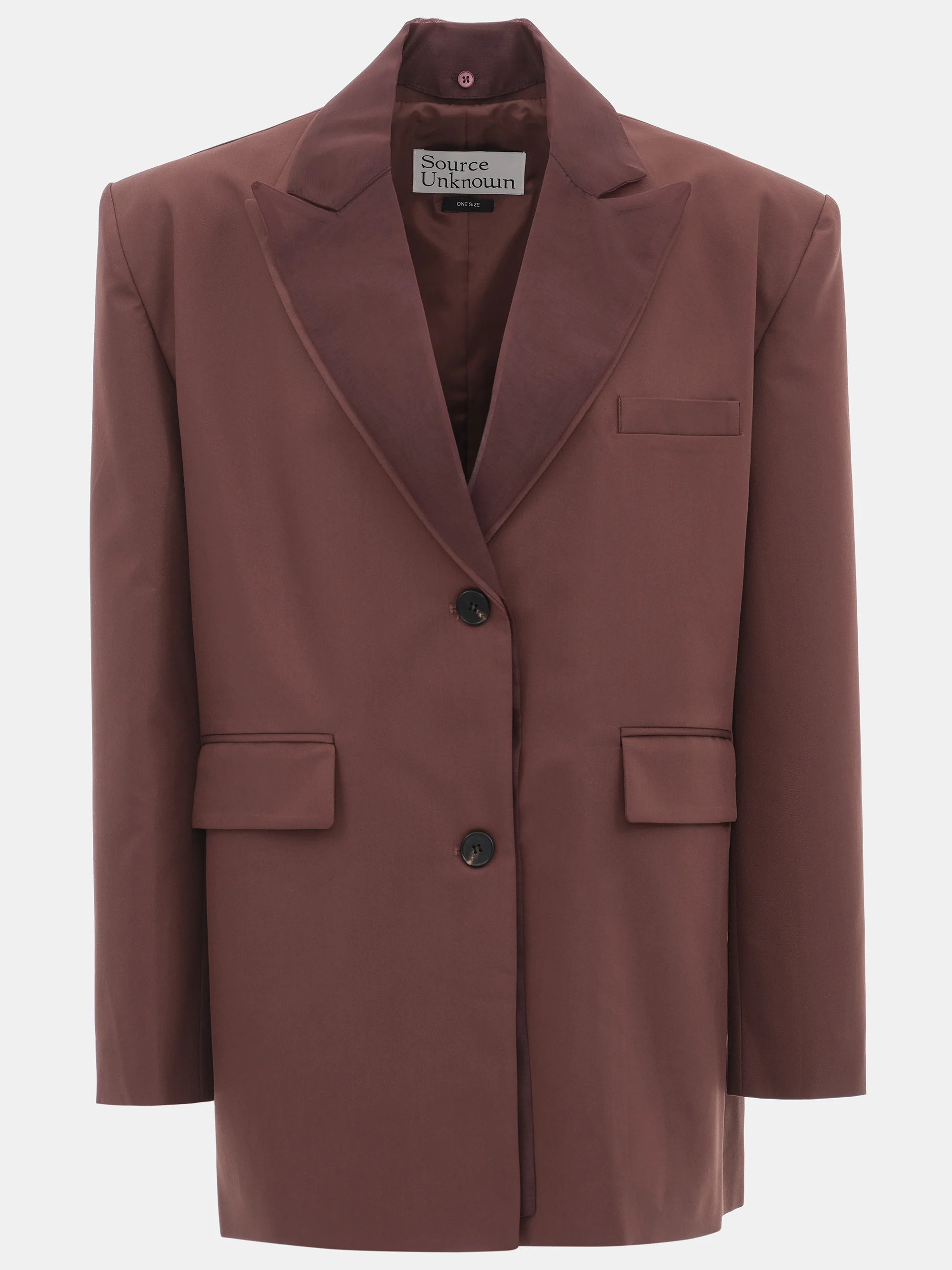 Molly Sheer Collar Blazer, Wine - Image 7