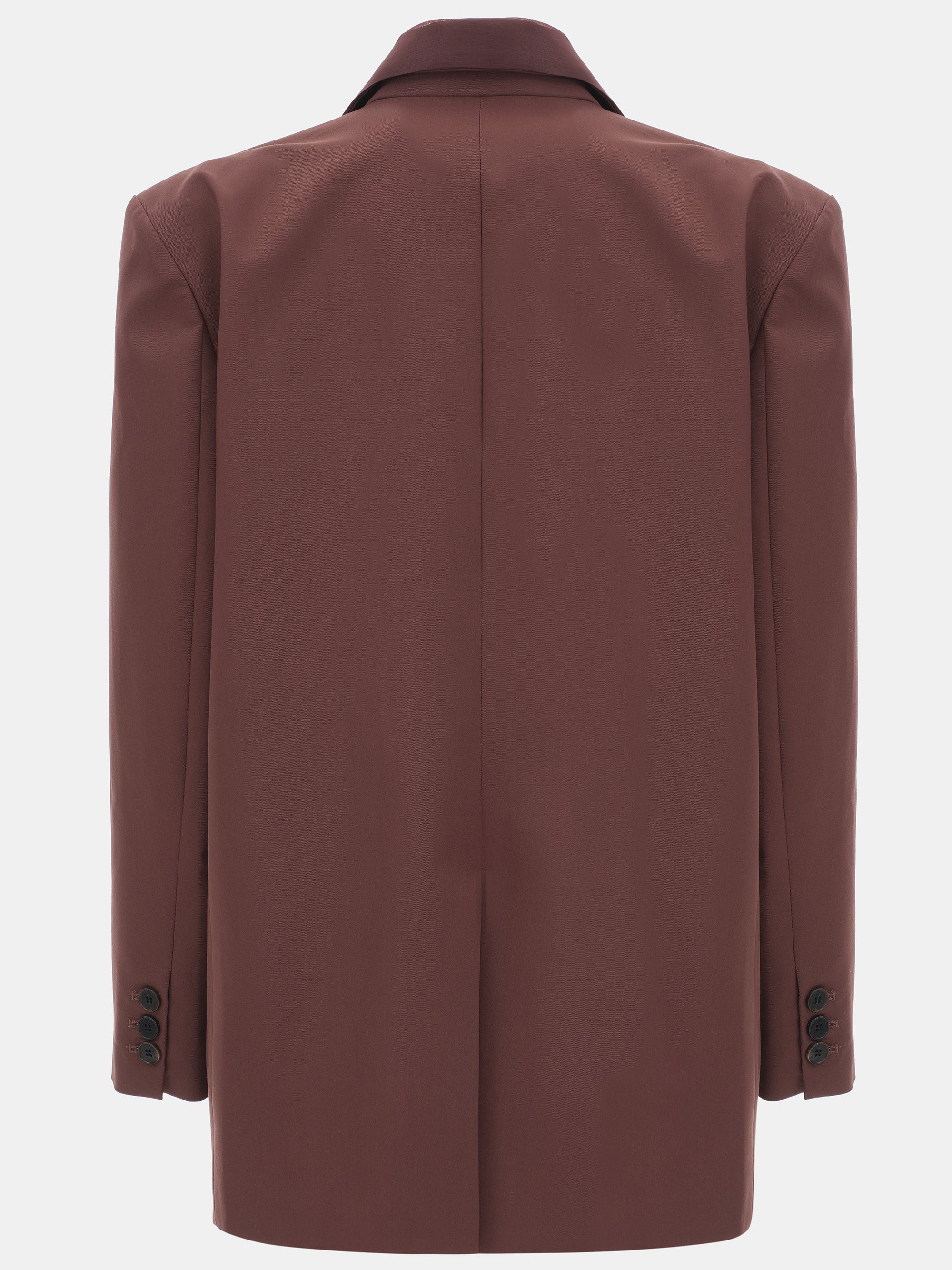 Molly Sheer Collar Blazer, Wine - Image 8