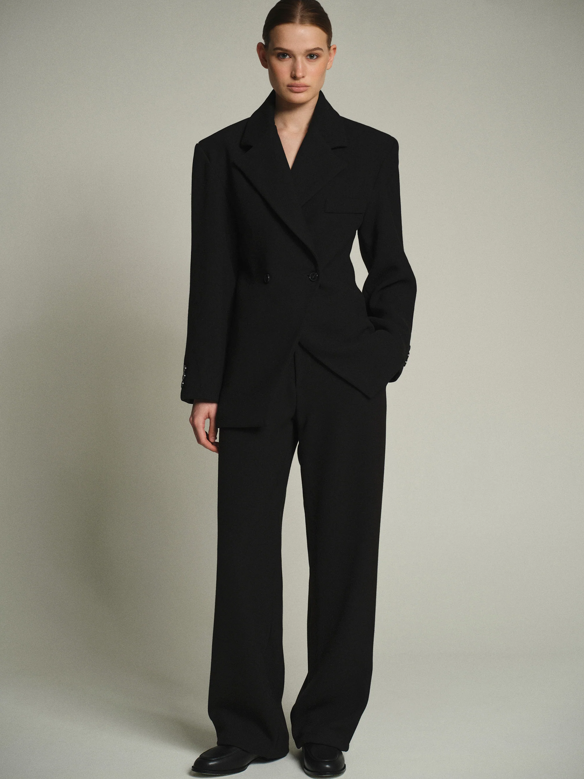 Nangy Tailored Trousers, Black