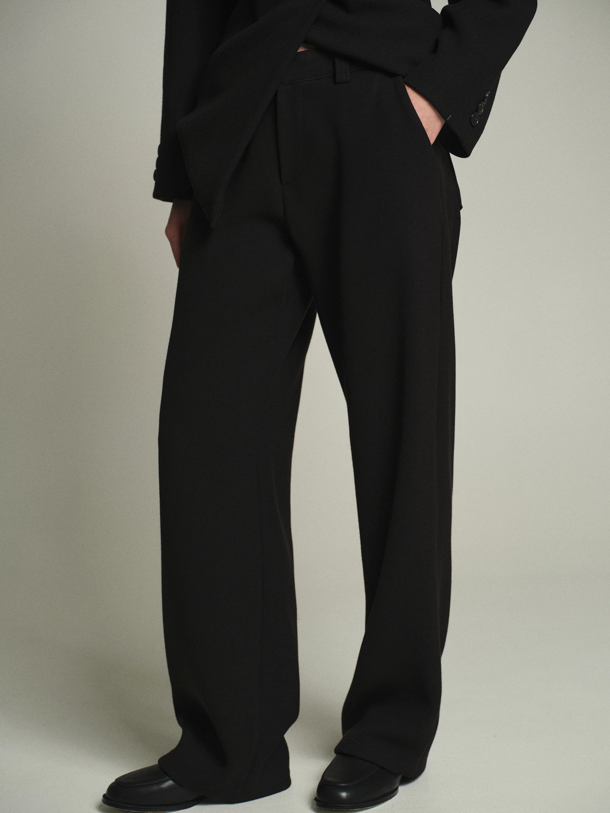 Nangy Tailored Trousers, Black - Image 2