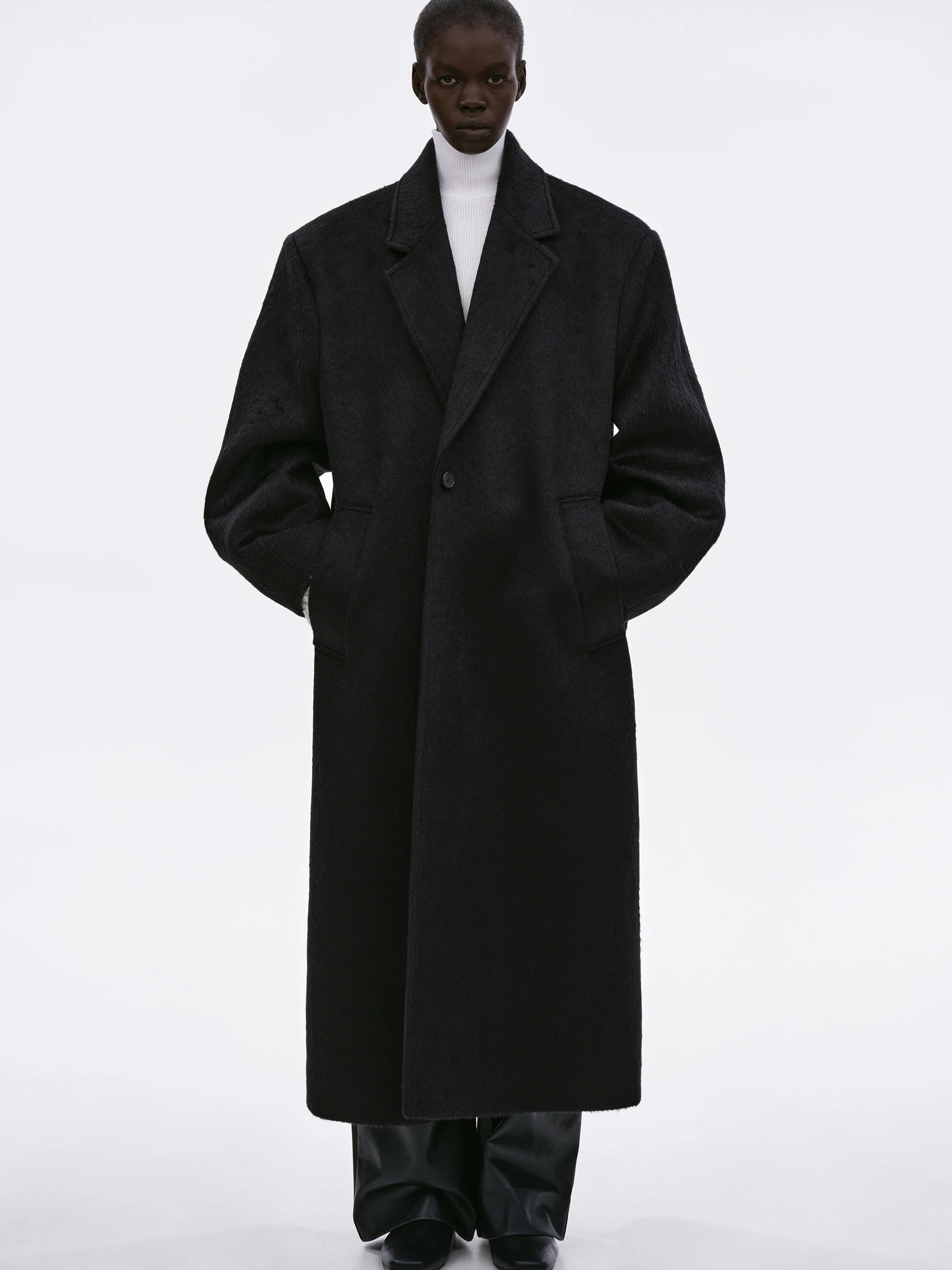Nuevo Cocoon Coat, Black - Image 4