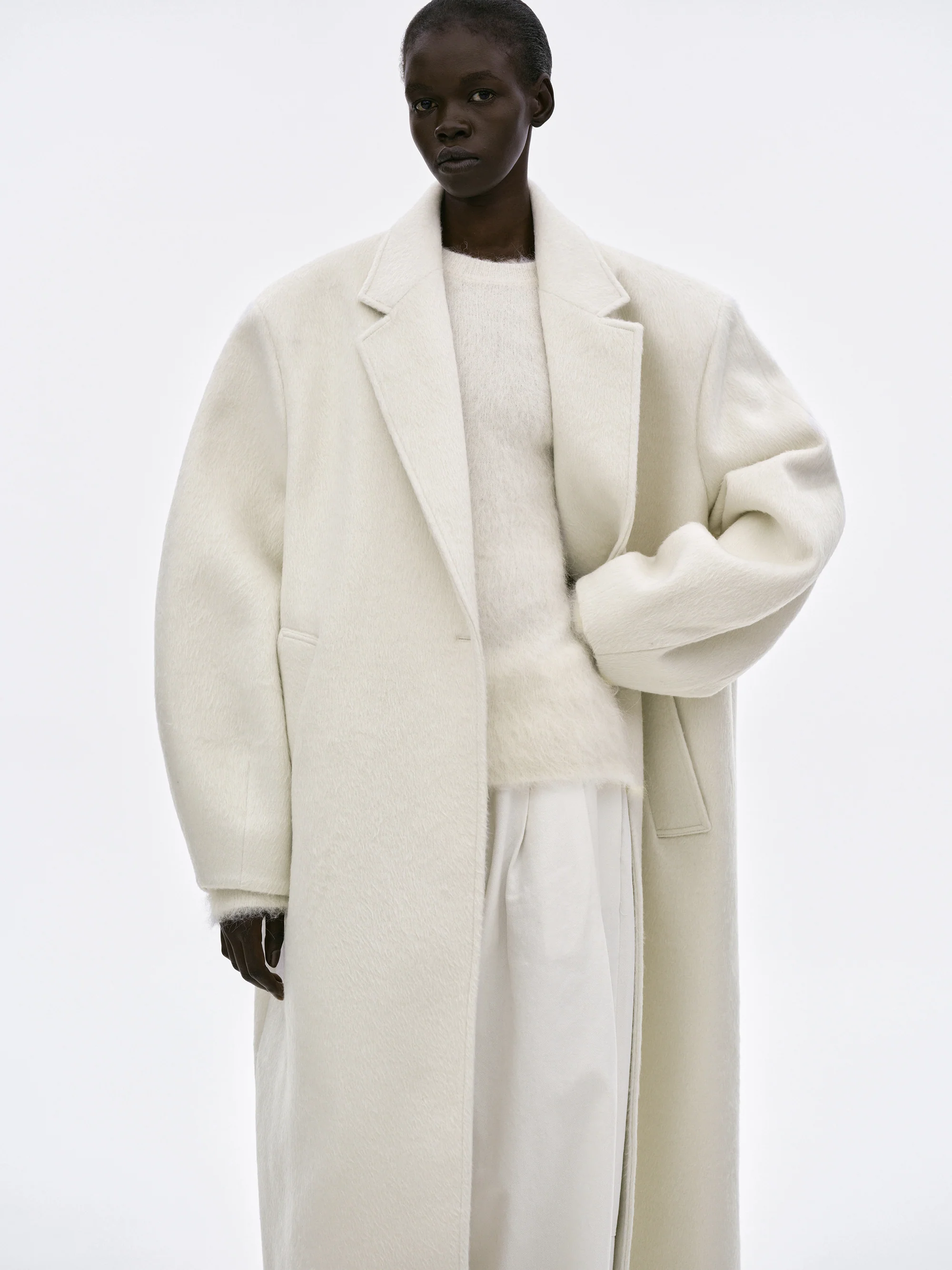 Nuevo Cocoon Coat, Powder - Image 5