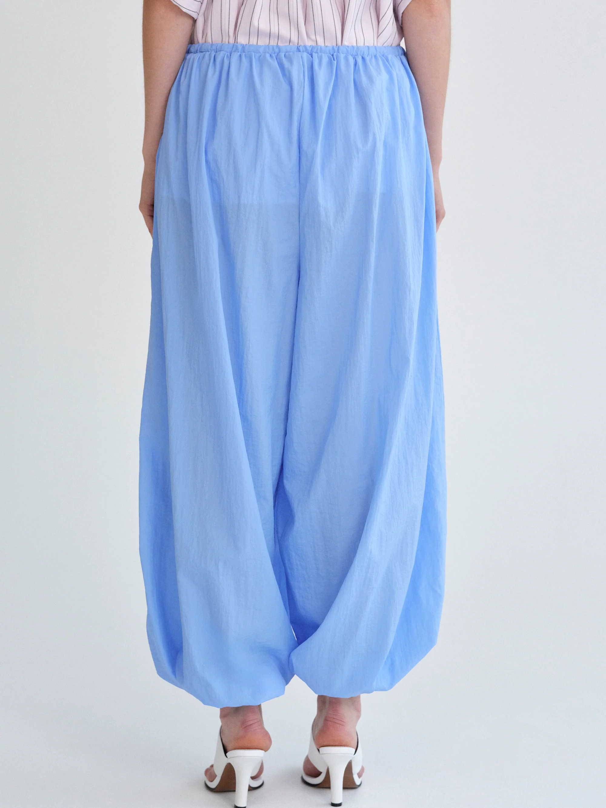 Nylon Balloon Pants, Blue - Image 7