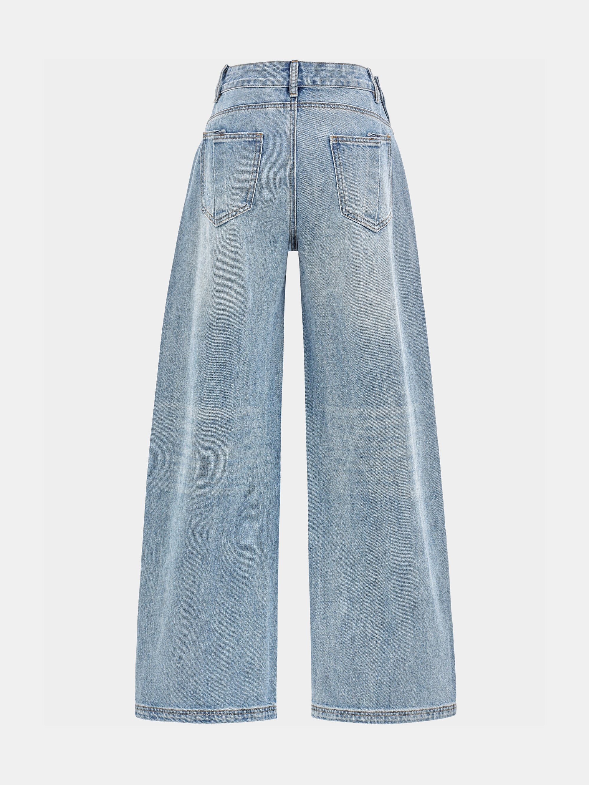 Off-Centre Seam Jeans, Light Blue - Image 8
