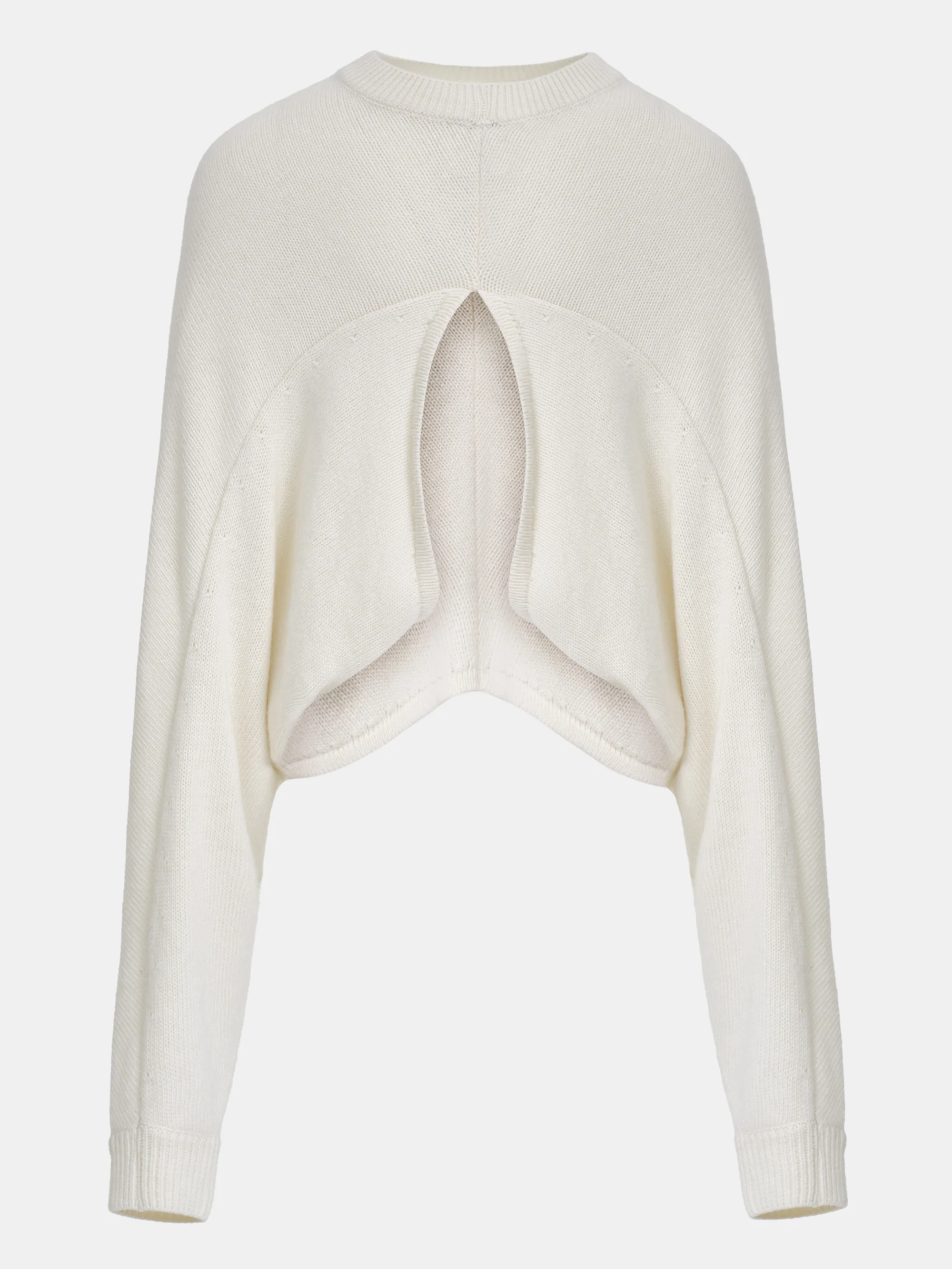 Open Back Dolman Knit, Ivory - Image 6