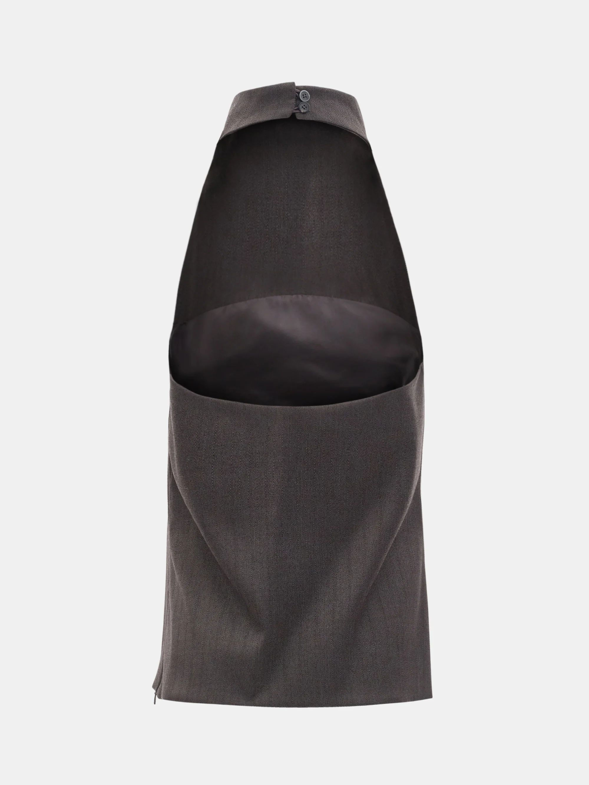 Open-Back Halter Top, Charcoal - Image 8