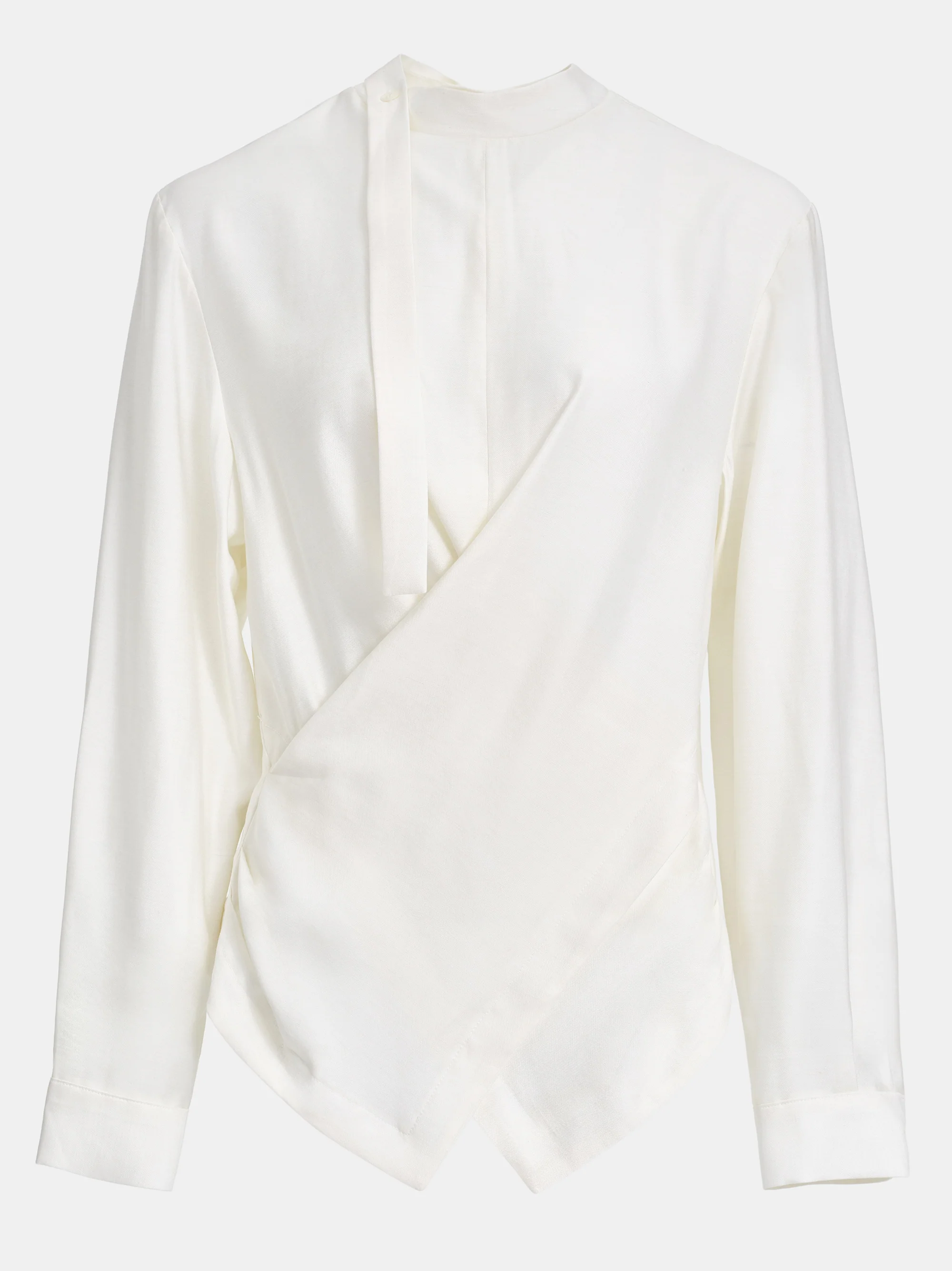 Overlapped Blouse, Ivory - Image 4