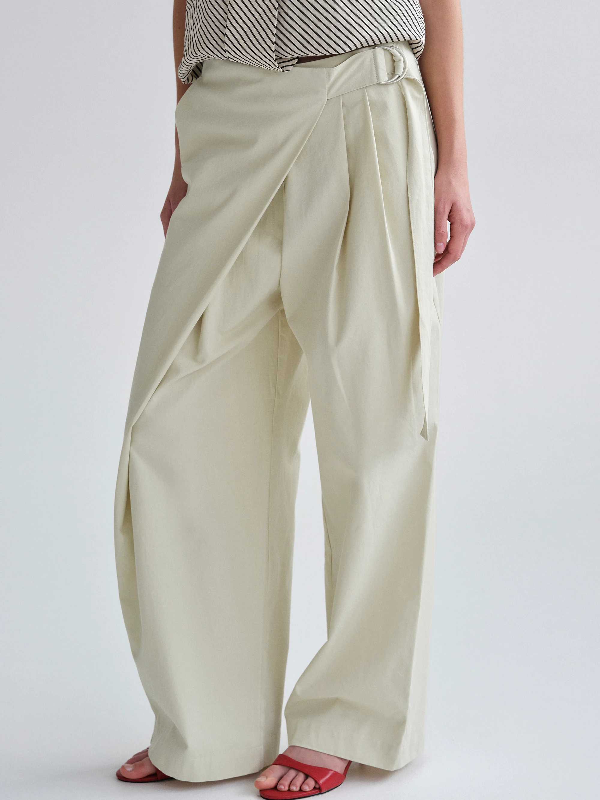 Overlay Sash Trousers, Almond - Image 3