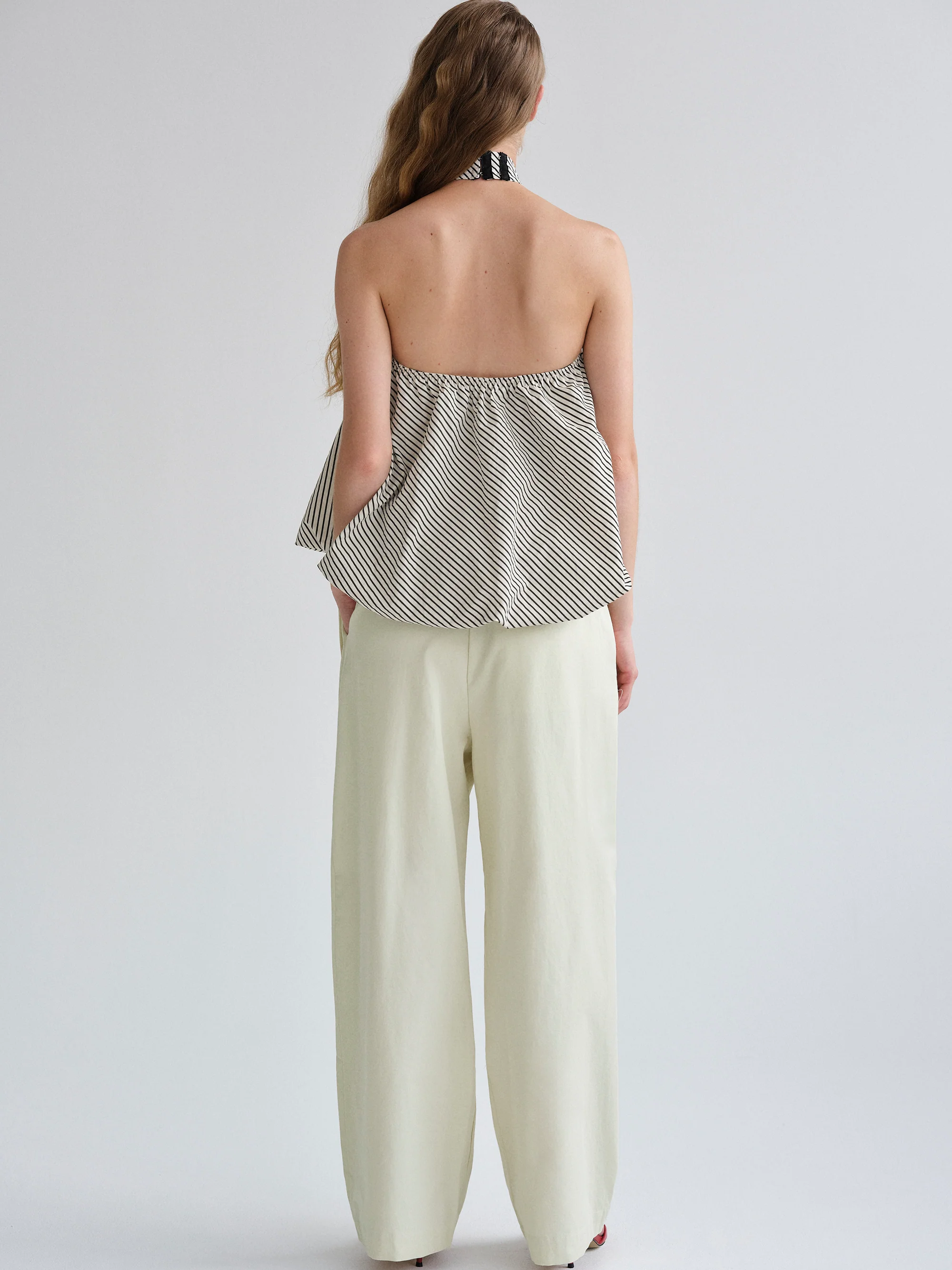 Overlay Sash Trousers, Almond - Image 7