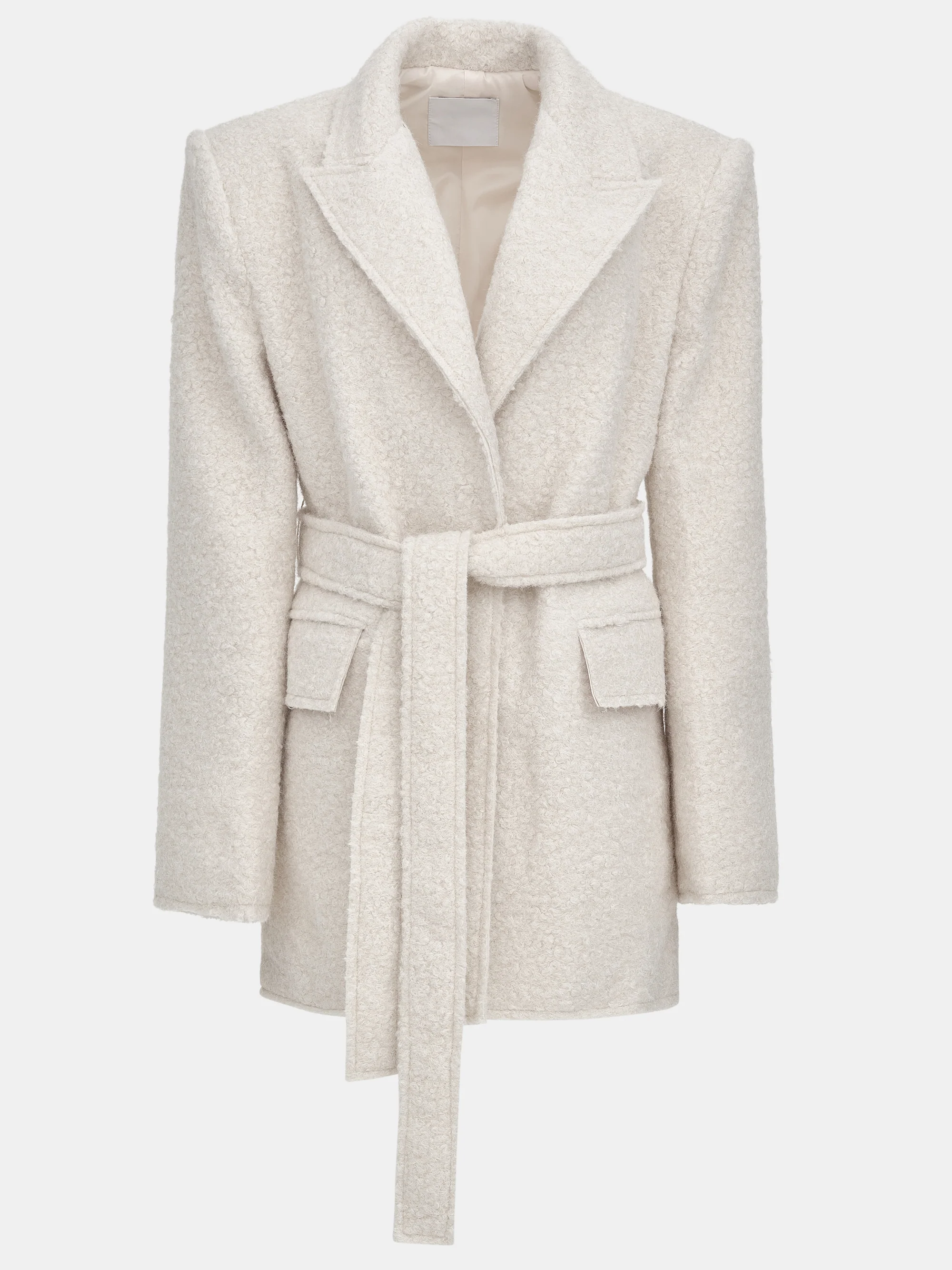 Oversized Shawl-Collar Blazer, Ivory - Image 6