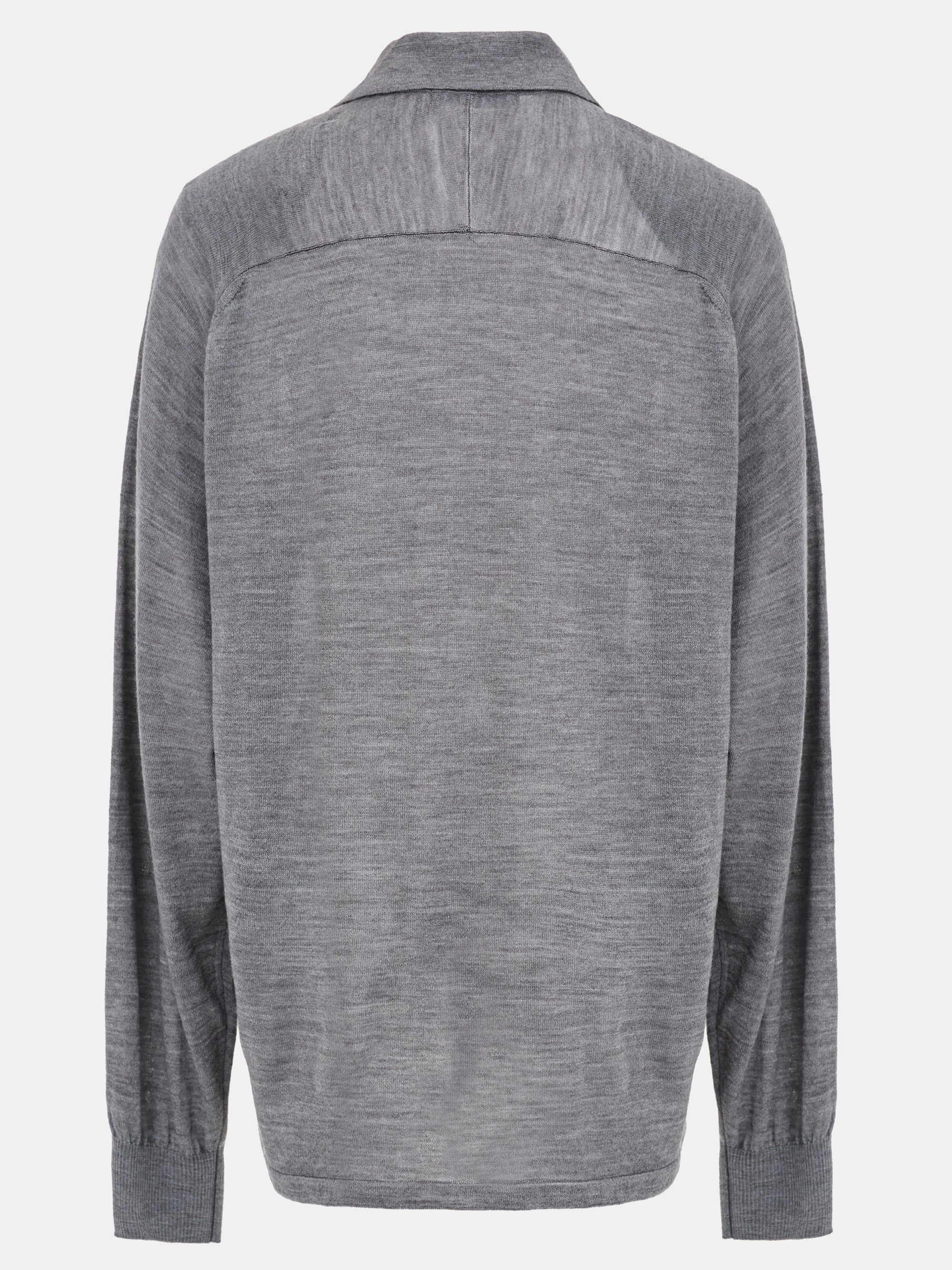 Padded Knit Polo, Grey - Image 6