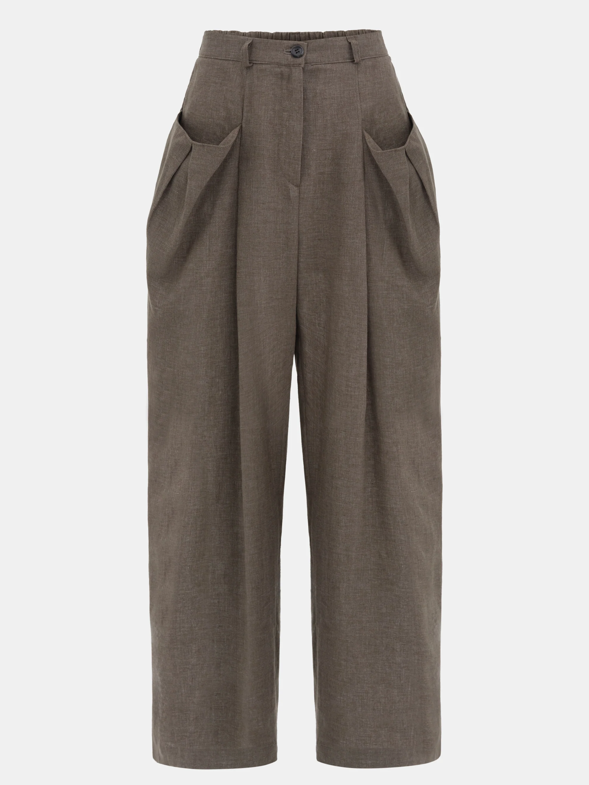 Patch Pocket Trousers, Bistre - Image 7