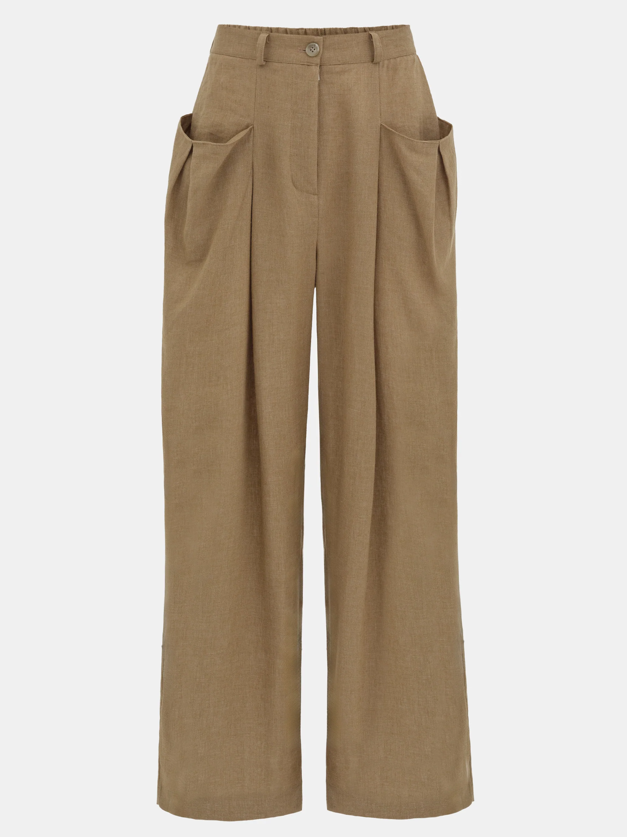 Patch Pocket Trousers, Tan - Image 7