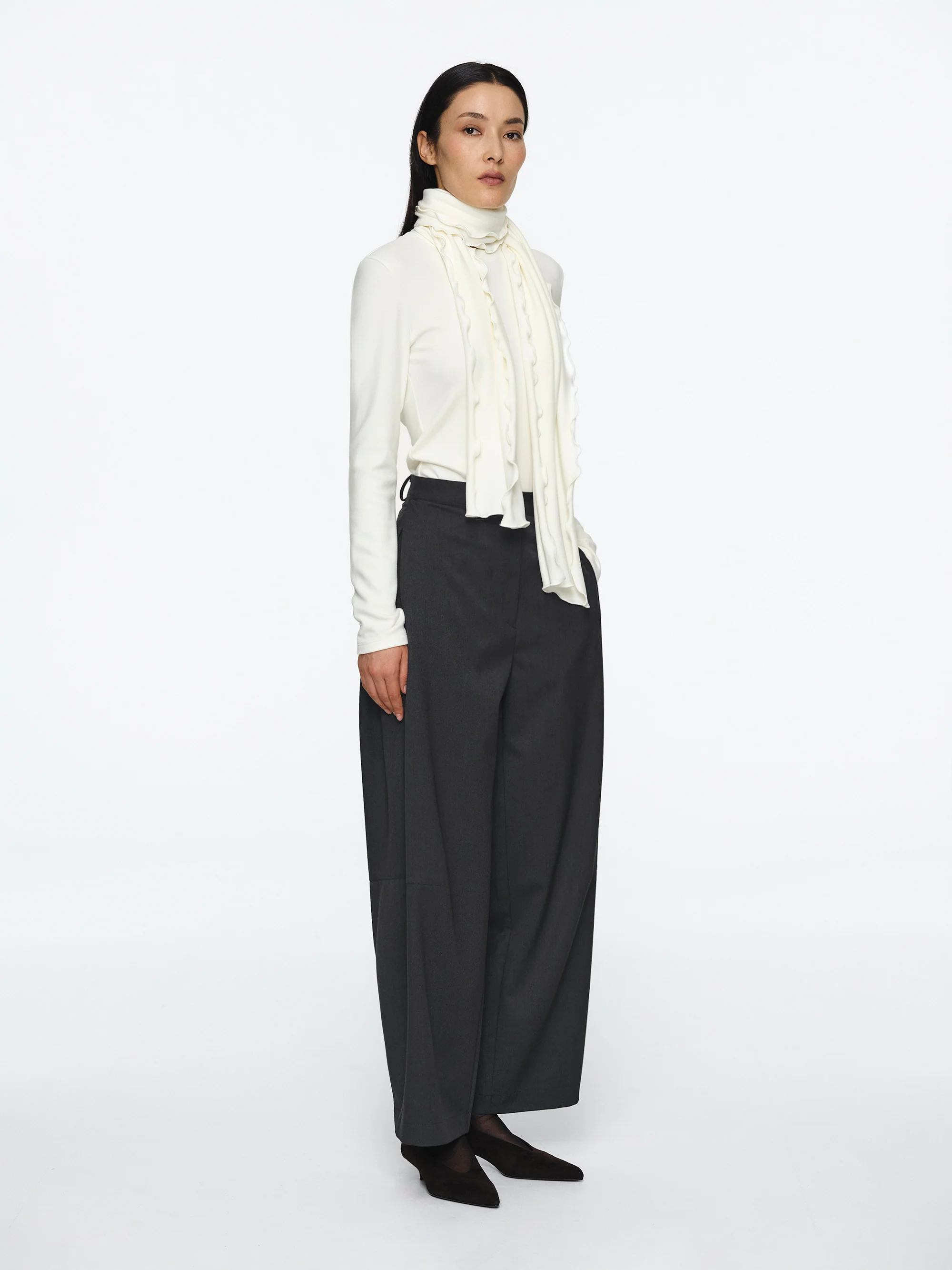 Peached Cotton Jersey T-Shirt, Ivory - Image 4