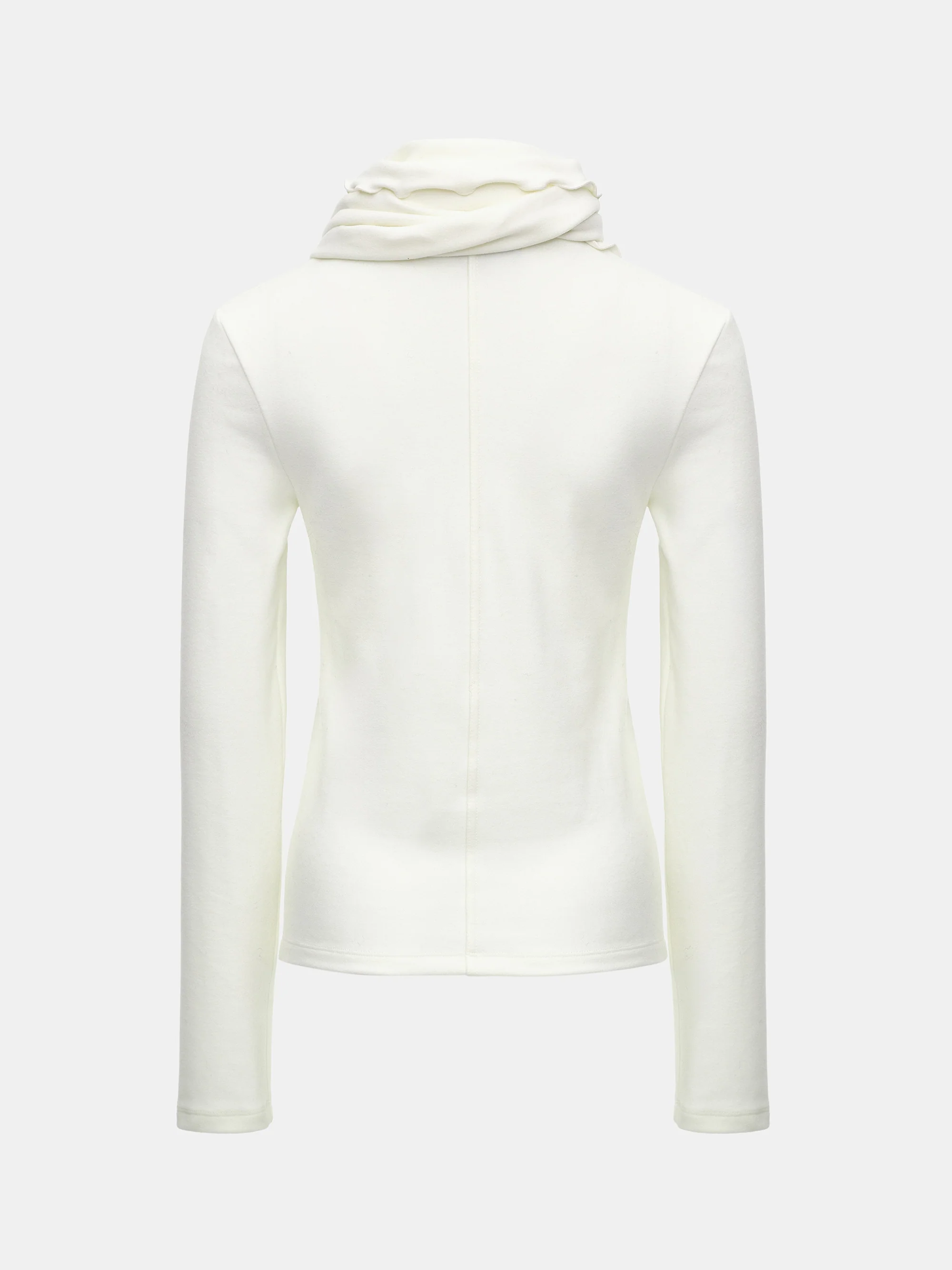 Peached Cotton Jersey T-Shirt, Ivory - Image 7