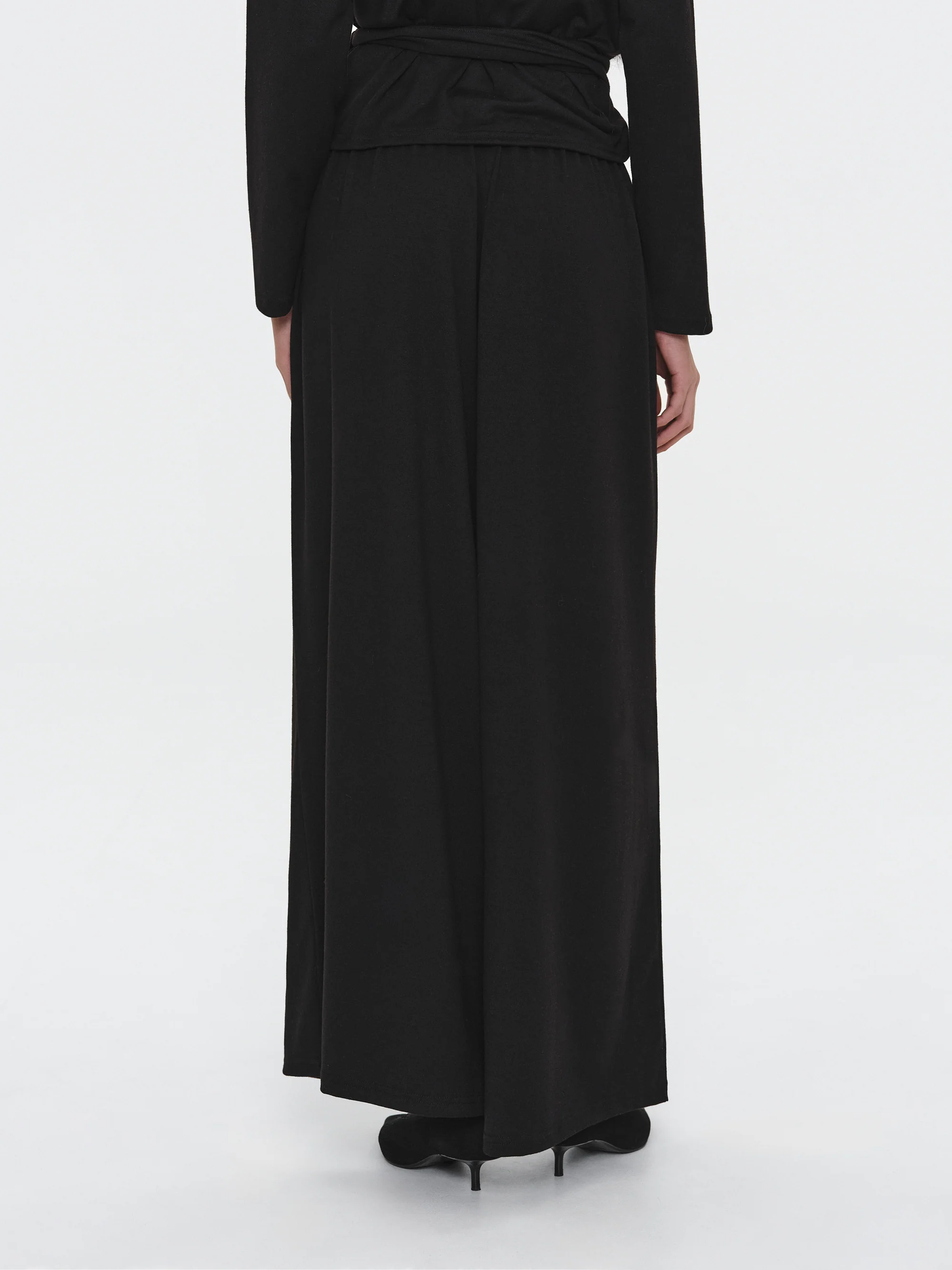 Peached Jersey Lounge Pants, Black - Image 5