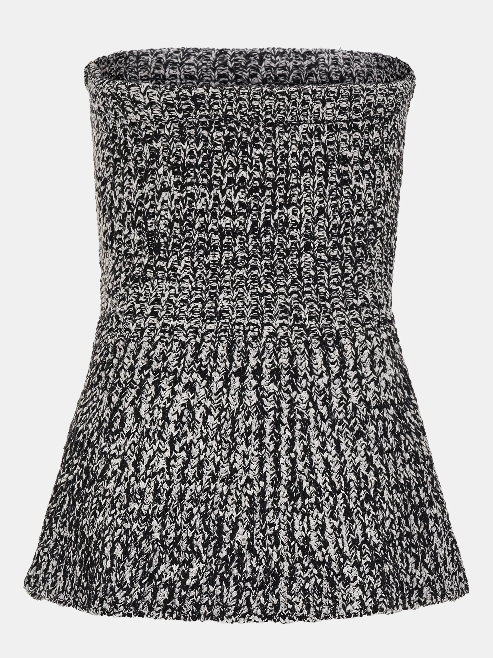 Peplum Knit Top, Black - Image 5