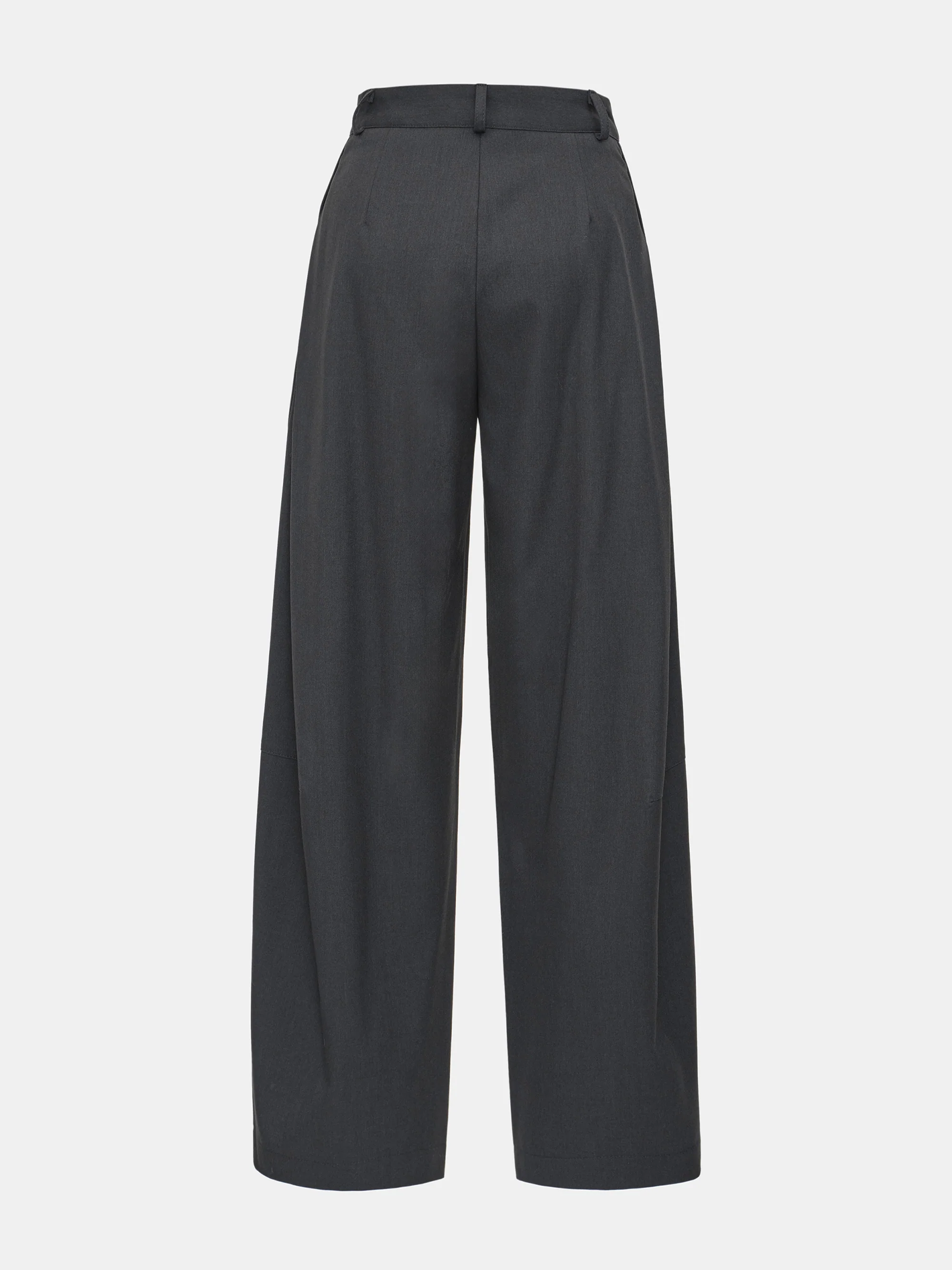 Pleated Trousers, Charcoal Grey - Image 6
