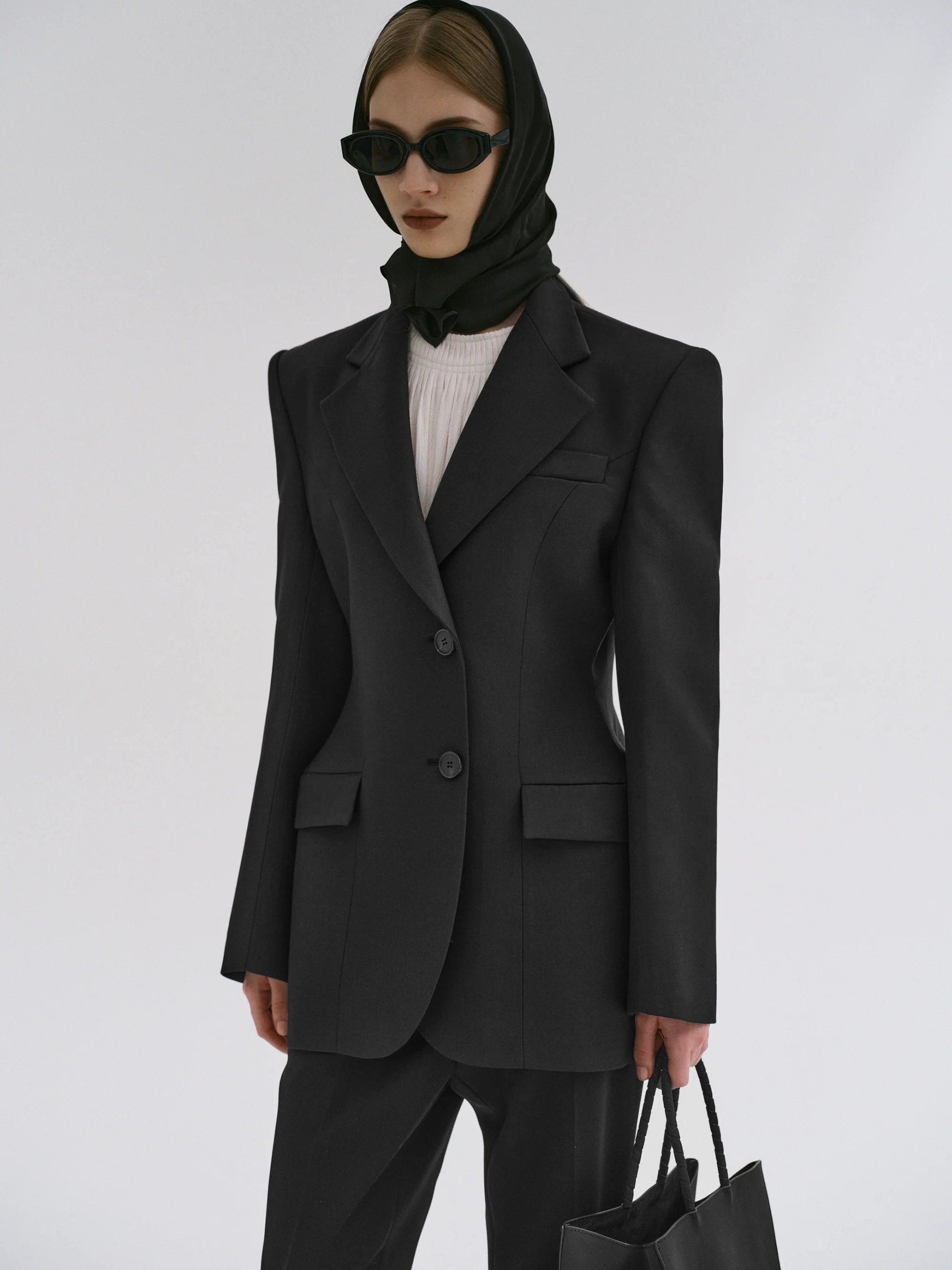 Poldo Hourglass Blazer, Black - Image 3
