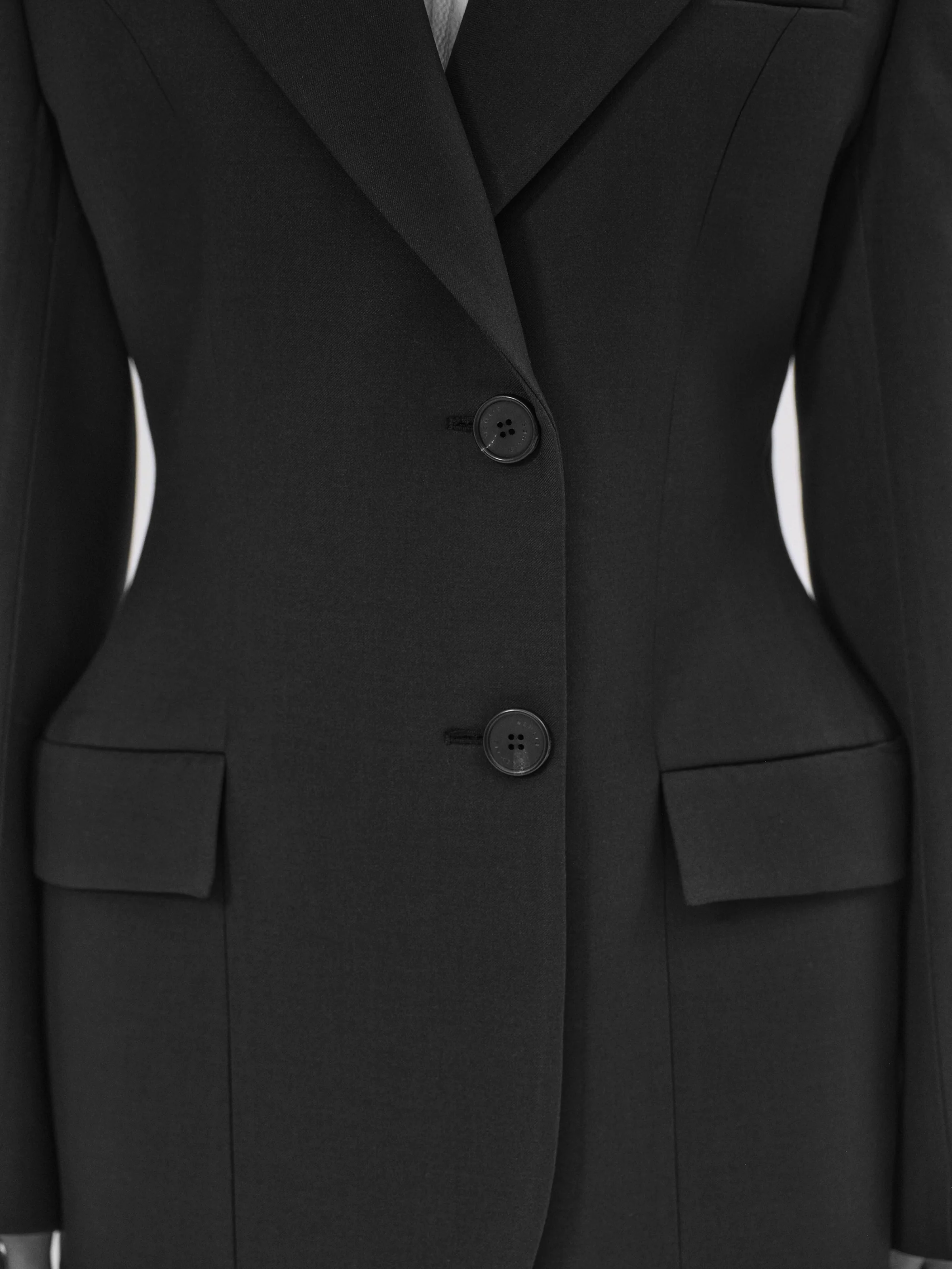 Poldo Hourglass Blazer, Black - Image 4