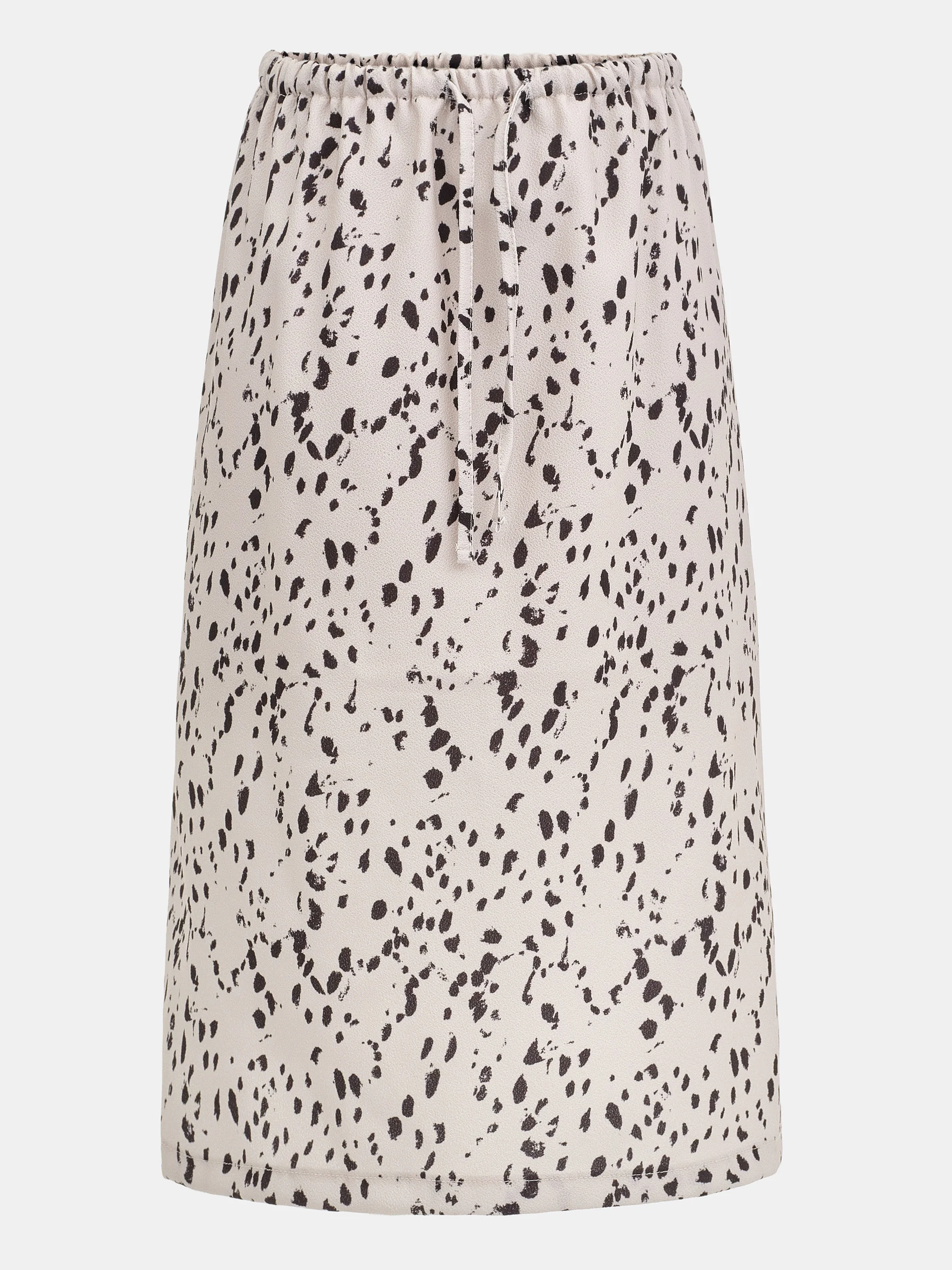 Printed Drawstring Skirt, Ivory - Image 4