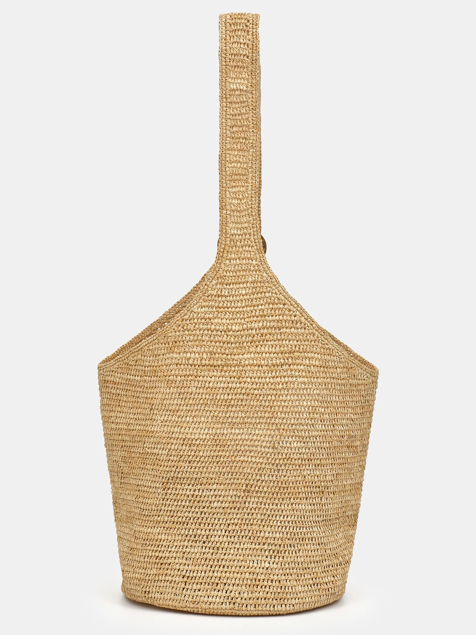 Raffia Bucket Bag, Natural - Image 4