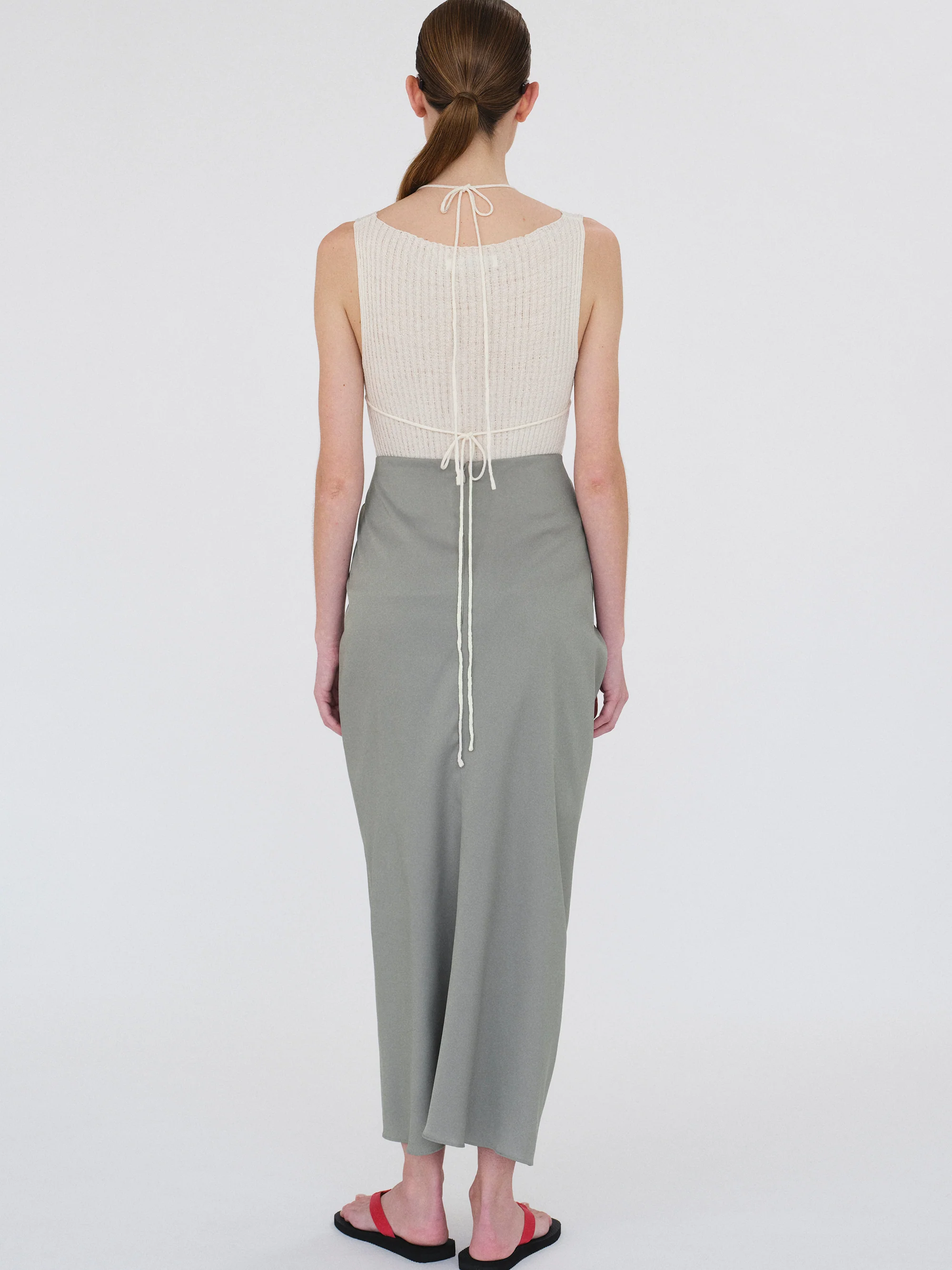 Reine Dual-Layer Knit Top, Ivory - Image 6