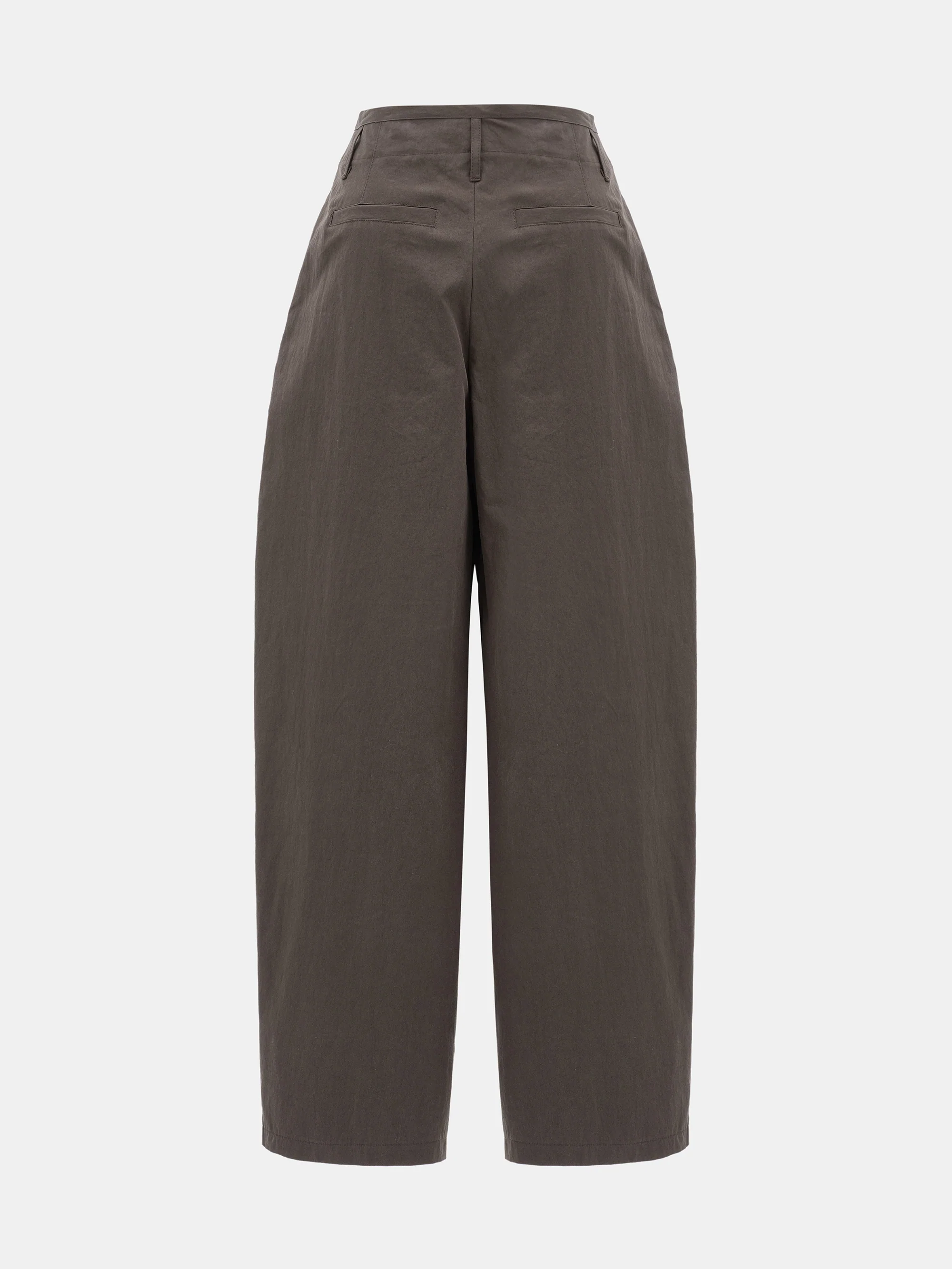 Relaxed Barrel-Leg Trousers, Brown - Image 6
