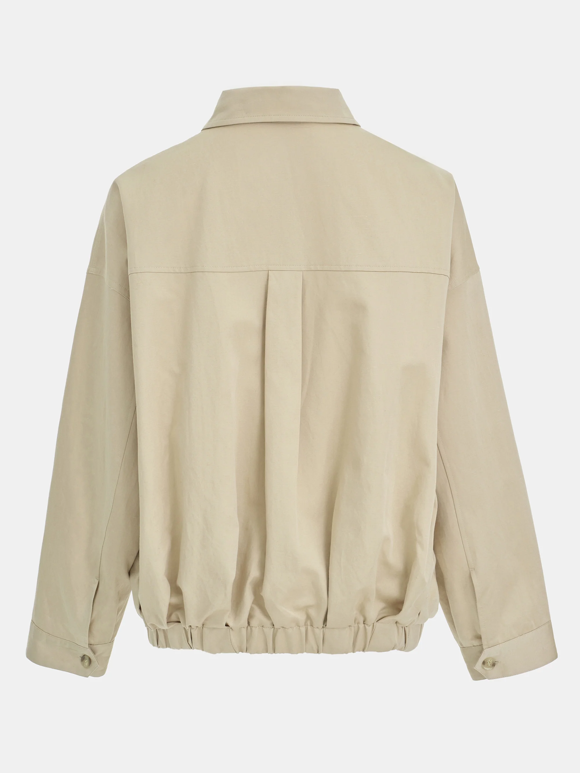 Remi Shirt Blouson Jacket, Beige - Image 7