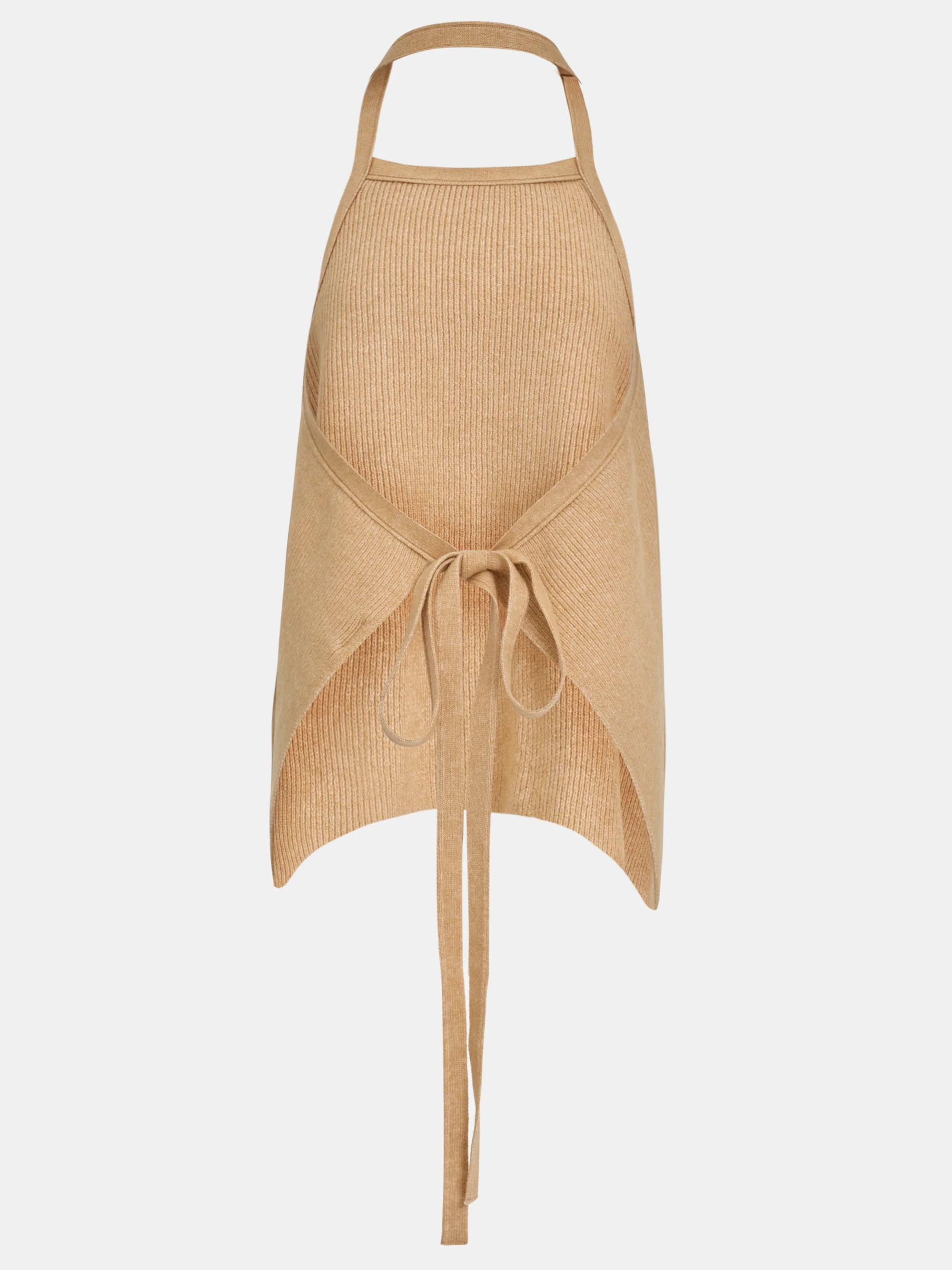 Rib-Knit Halter Tank Top, Sahara - Image 5