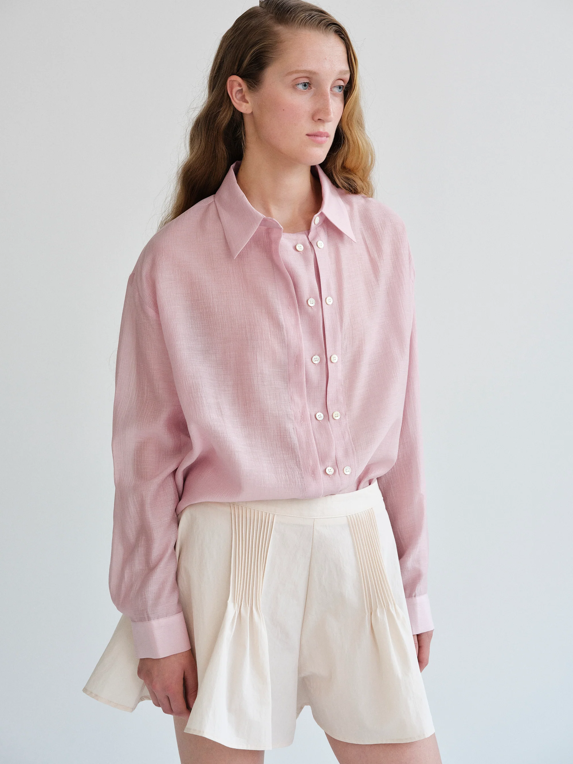 Rosano Double Placket Shirt, Pink - Image 6