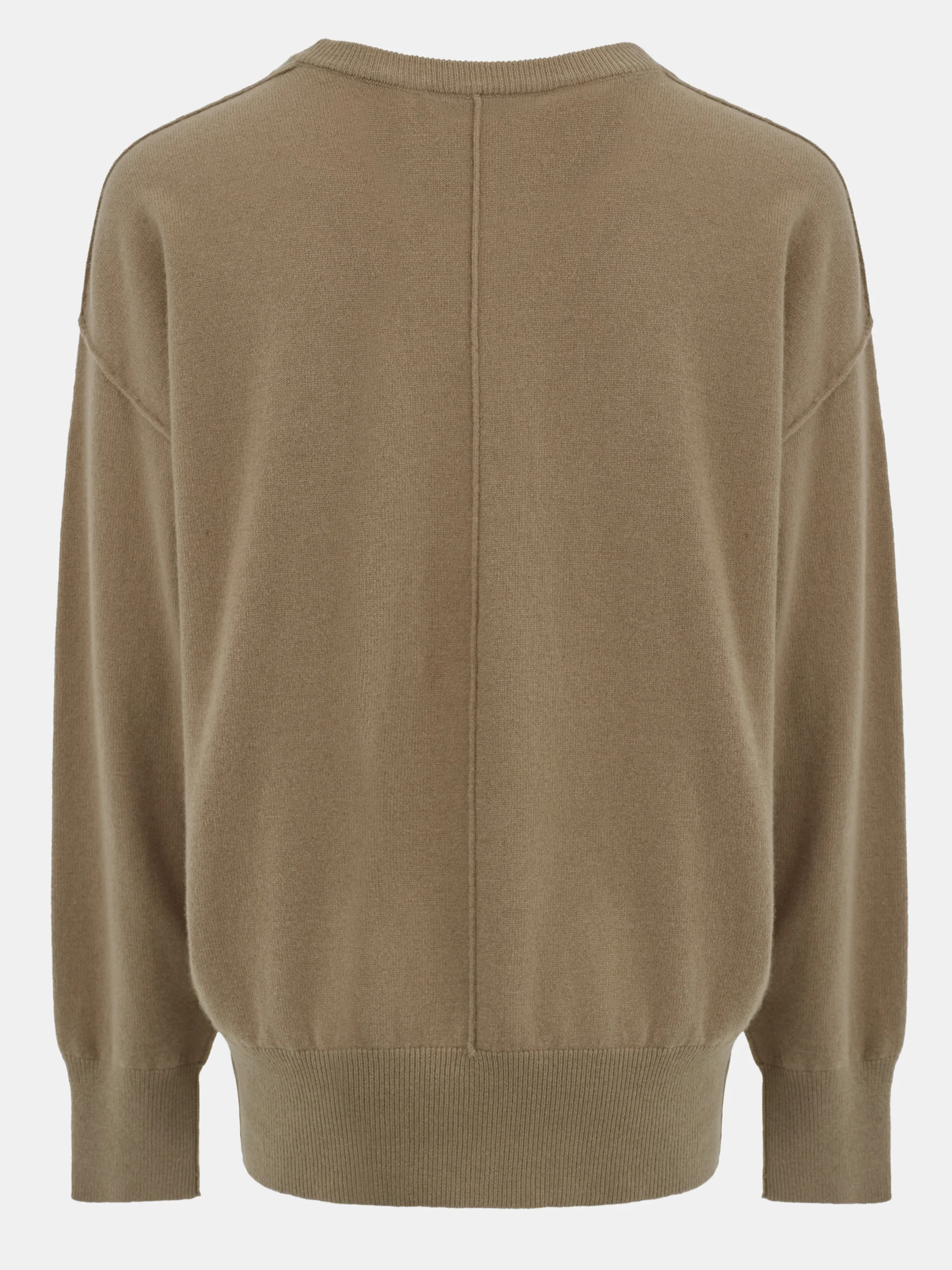 Round-Neck Wool Top, Brown - Image 6