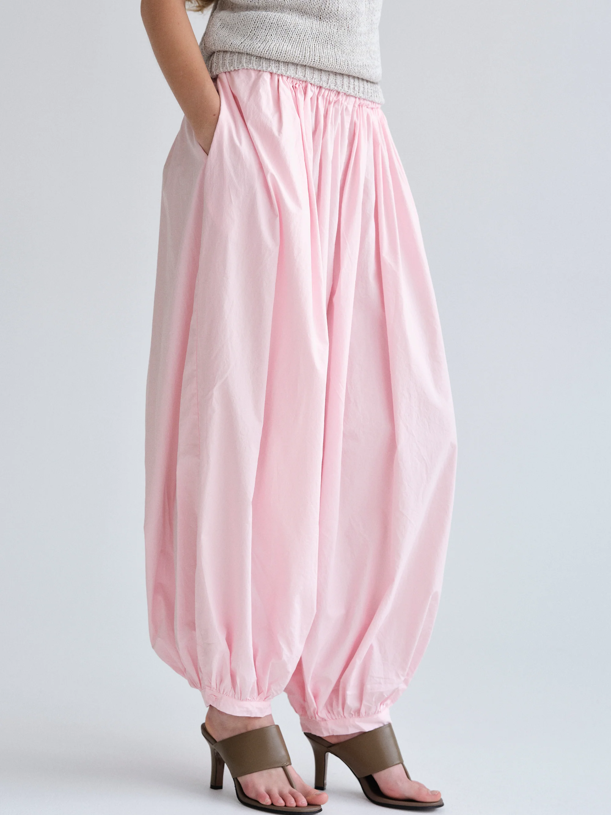 Rumi Balloon Parachute Pants, Pink - Image 3