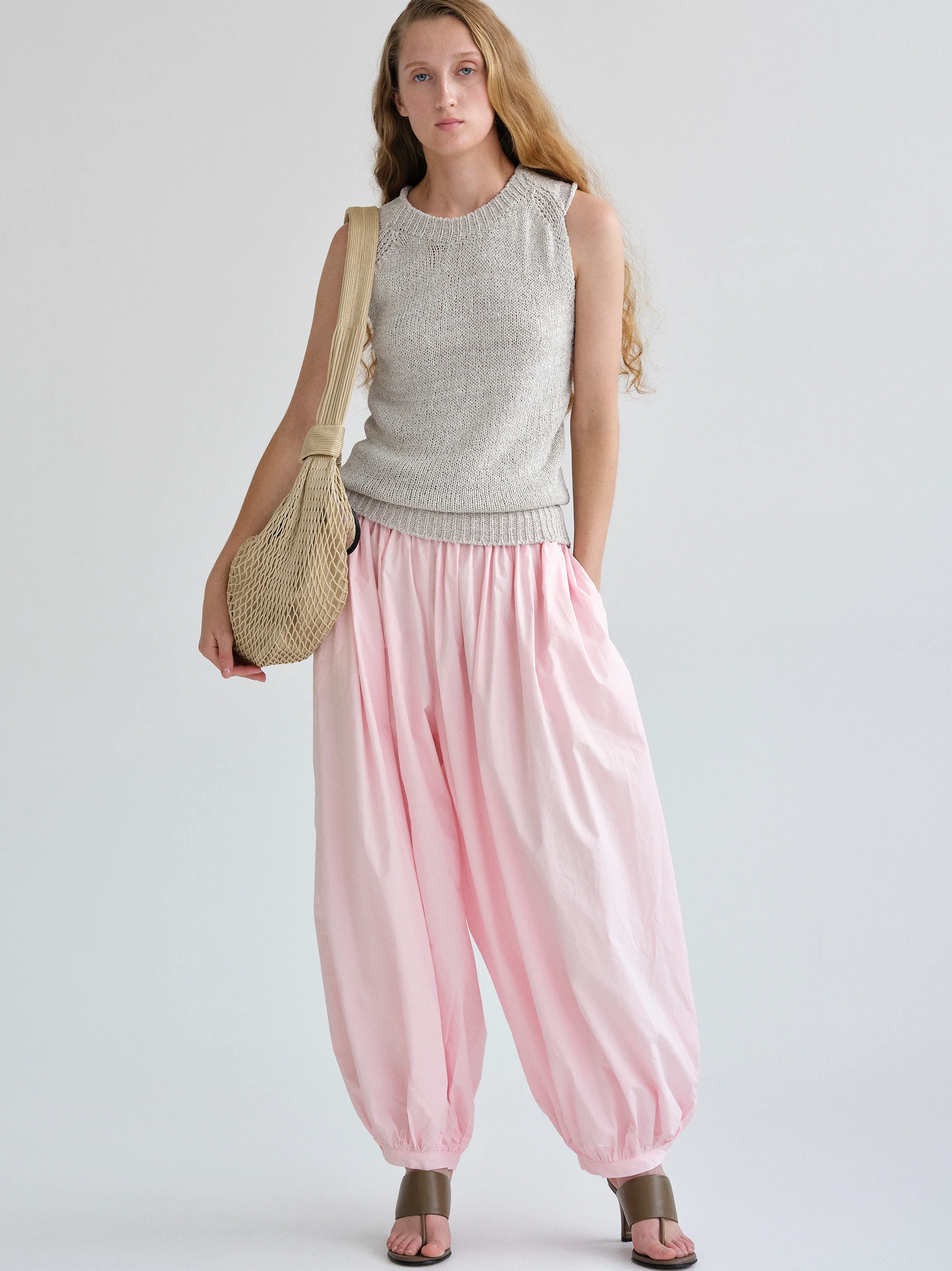 Rumi Balloon Parachute Pants, Pink - Image 5