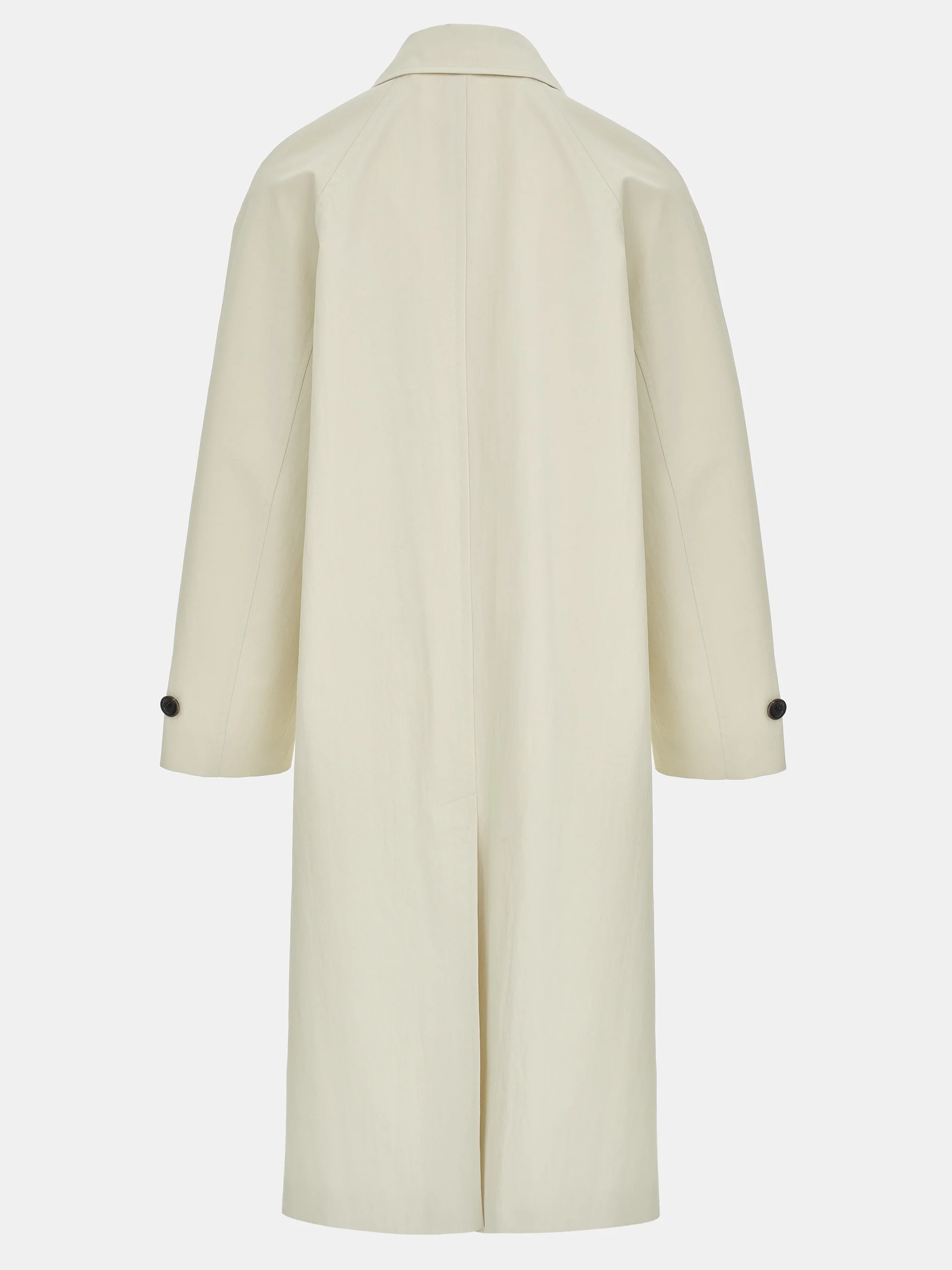 Scarf Panel Trench Coat, Ivory - Image 3
