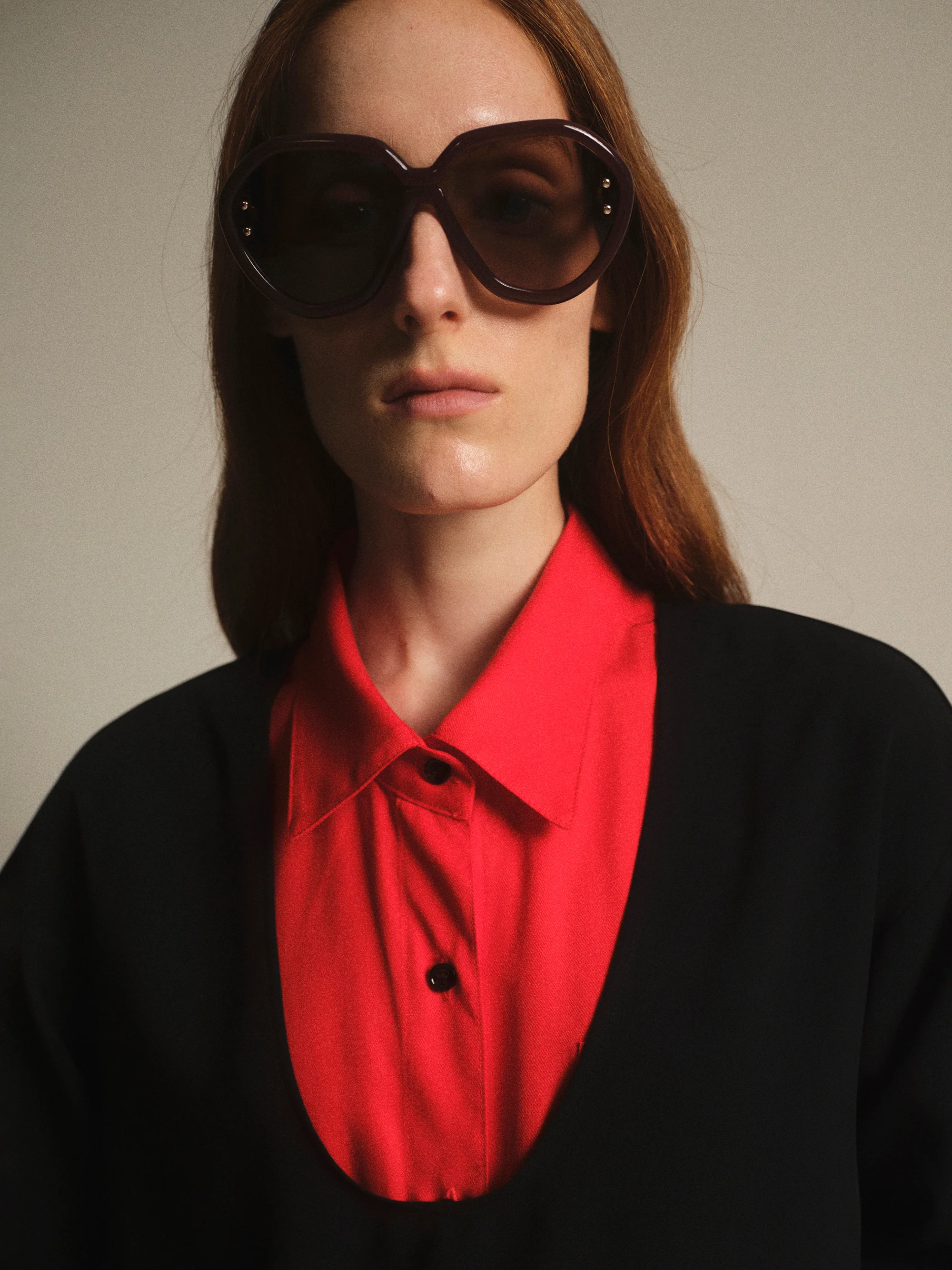 Scoop-Neck Top, Black - Image 3