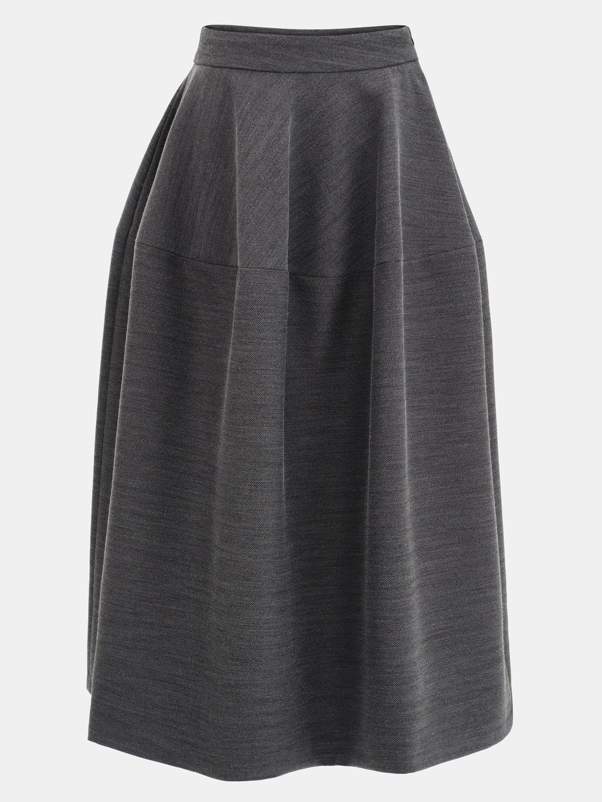 Sculptural Flared Skirt, Charcoal - Image 5