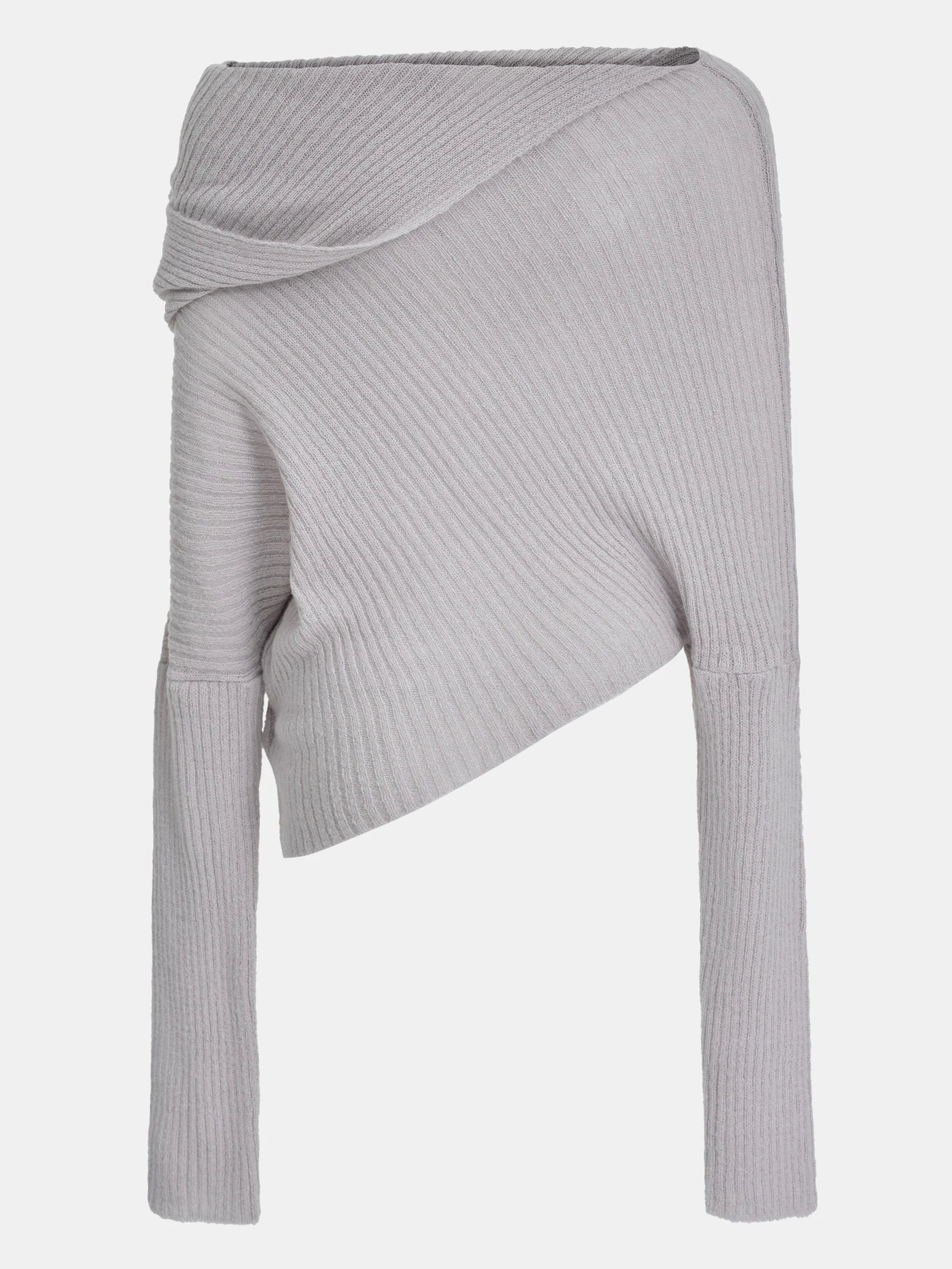 Sculptural Knit Top, Pale Grey - Image 5