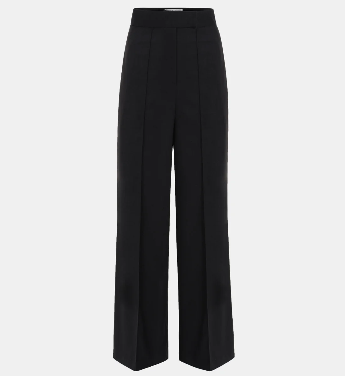 Selvan High Waist Creased Trousers, Black - Image 5